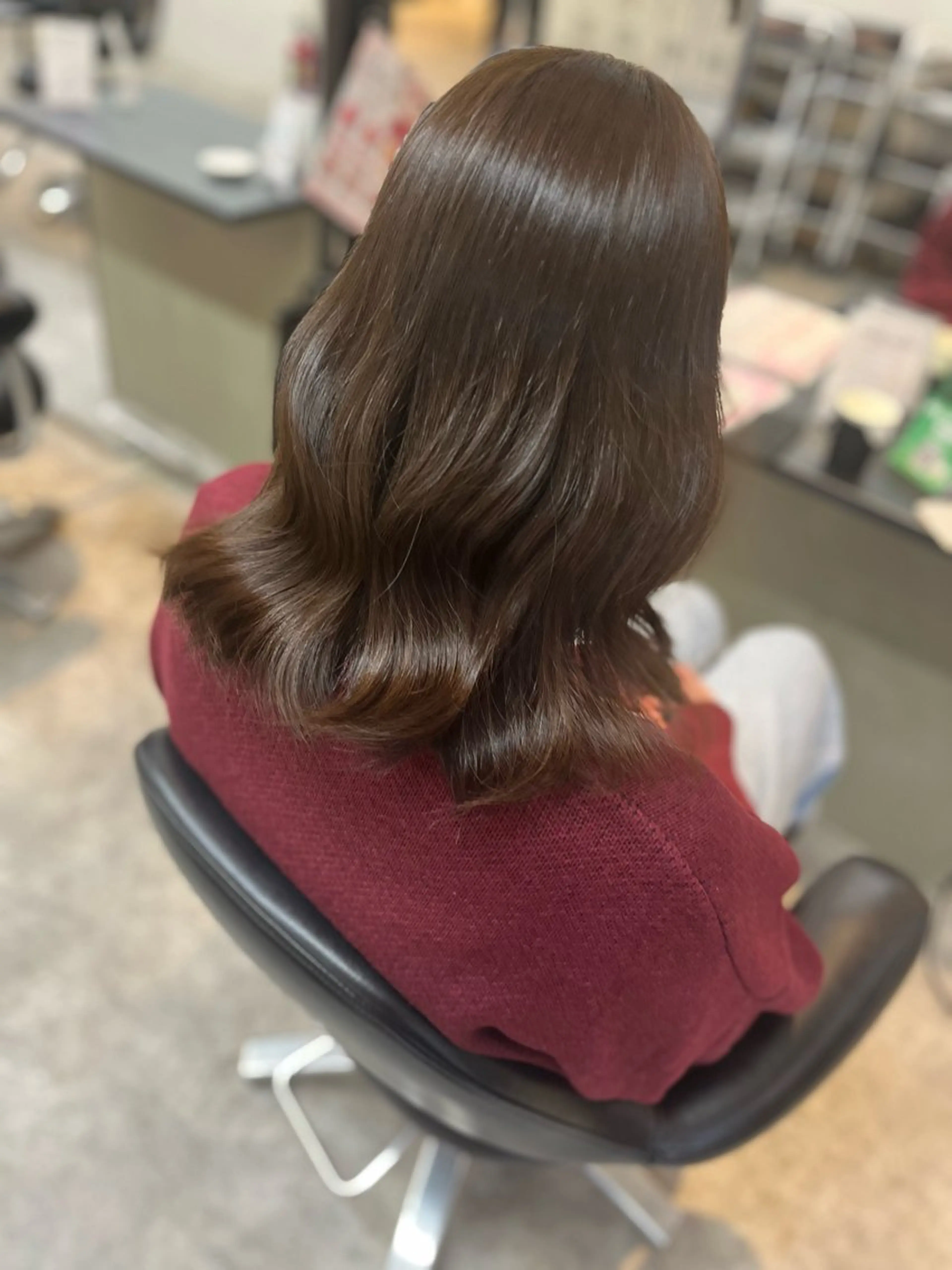 ミディアム カラー ベージュカラー オリーブベージュ 卒業式のヘアスタイル ヘアカラー トリートメント kanato🇰🇷 【札幌韓国ヘア】のヘアスタイル