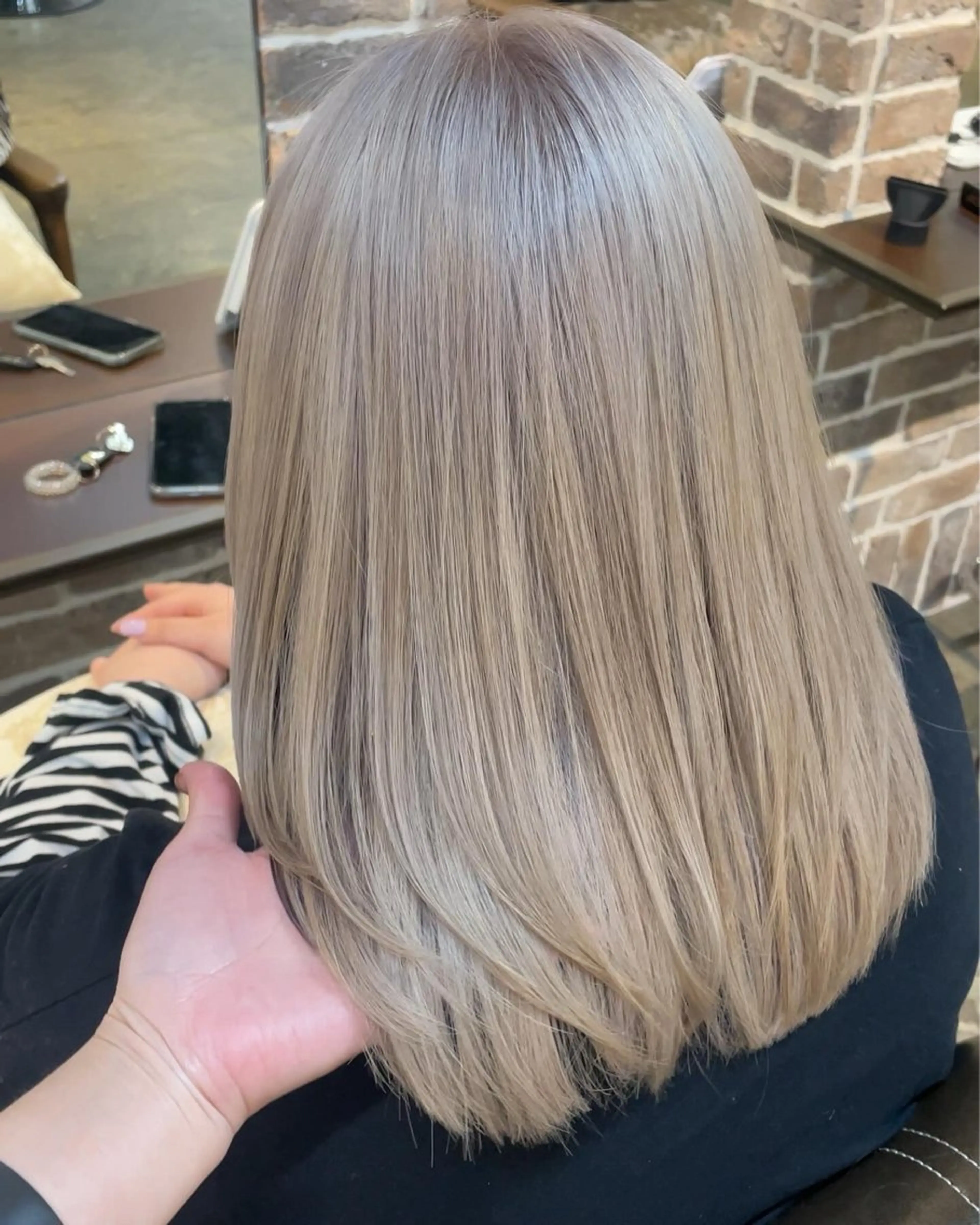 ミディアム カラー ブリーチ ACROあべの店所属・艶カラー/インナー /グラデ/大西小百合のヘアスタイル
