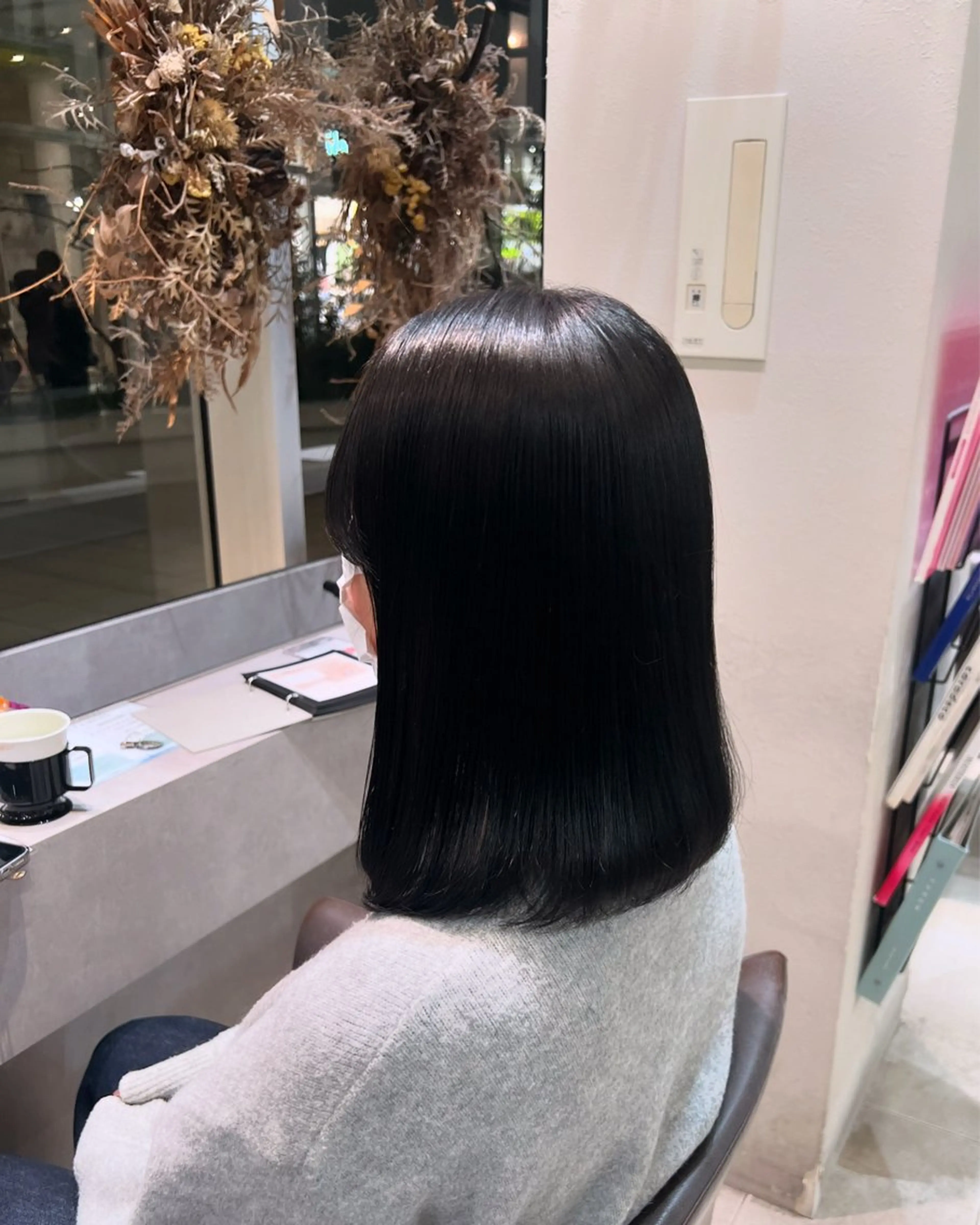 ミディアム 酸性ストレート 縮毛矯正 🫧Ai/ ロロネー森ノ宮💖のヘアスタイル