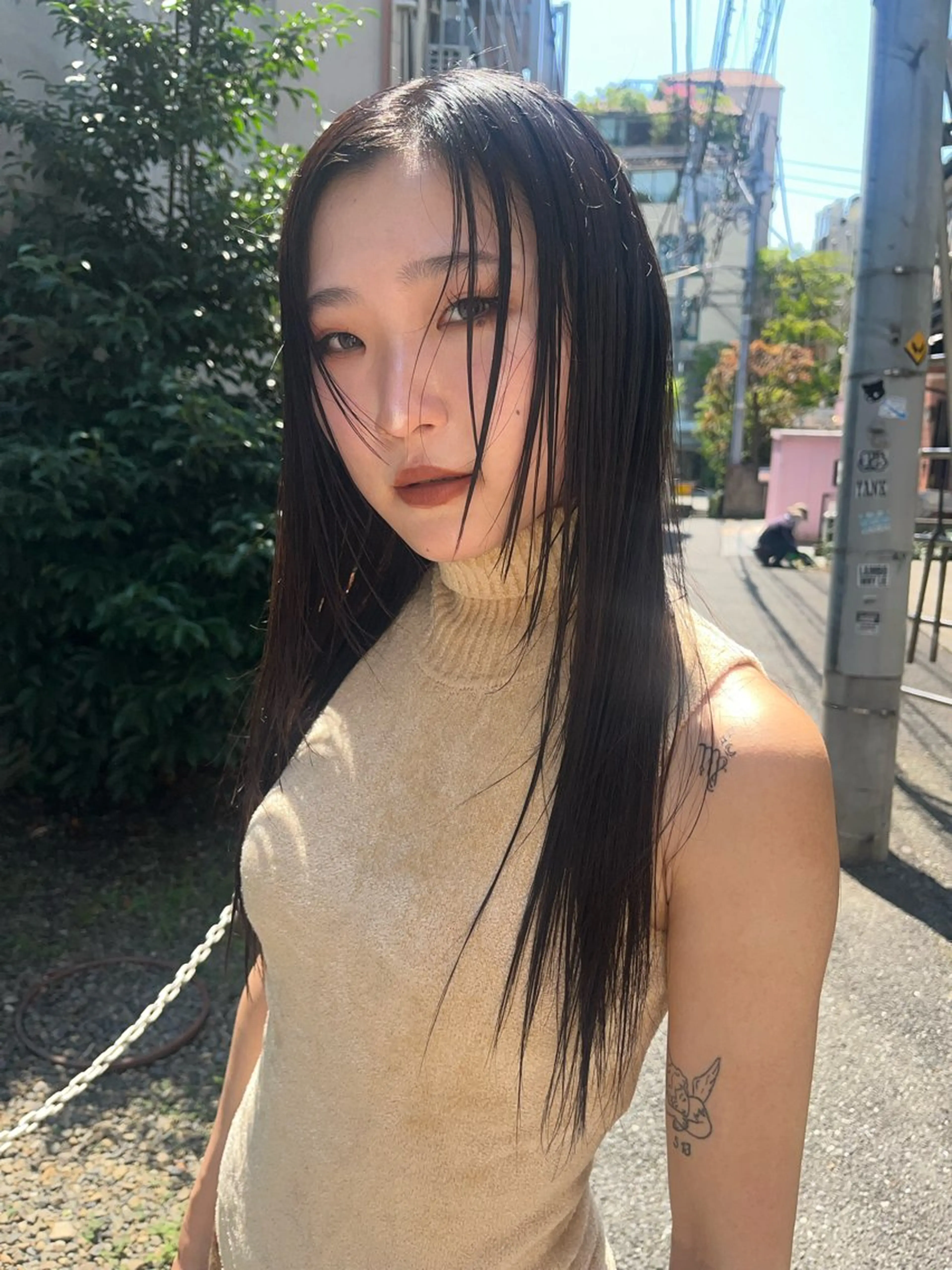 ロング カラー ブラウンカラー ヘアカラー レイヤーカット/ハイ トーンカラー/きらのヘアスタイル
