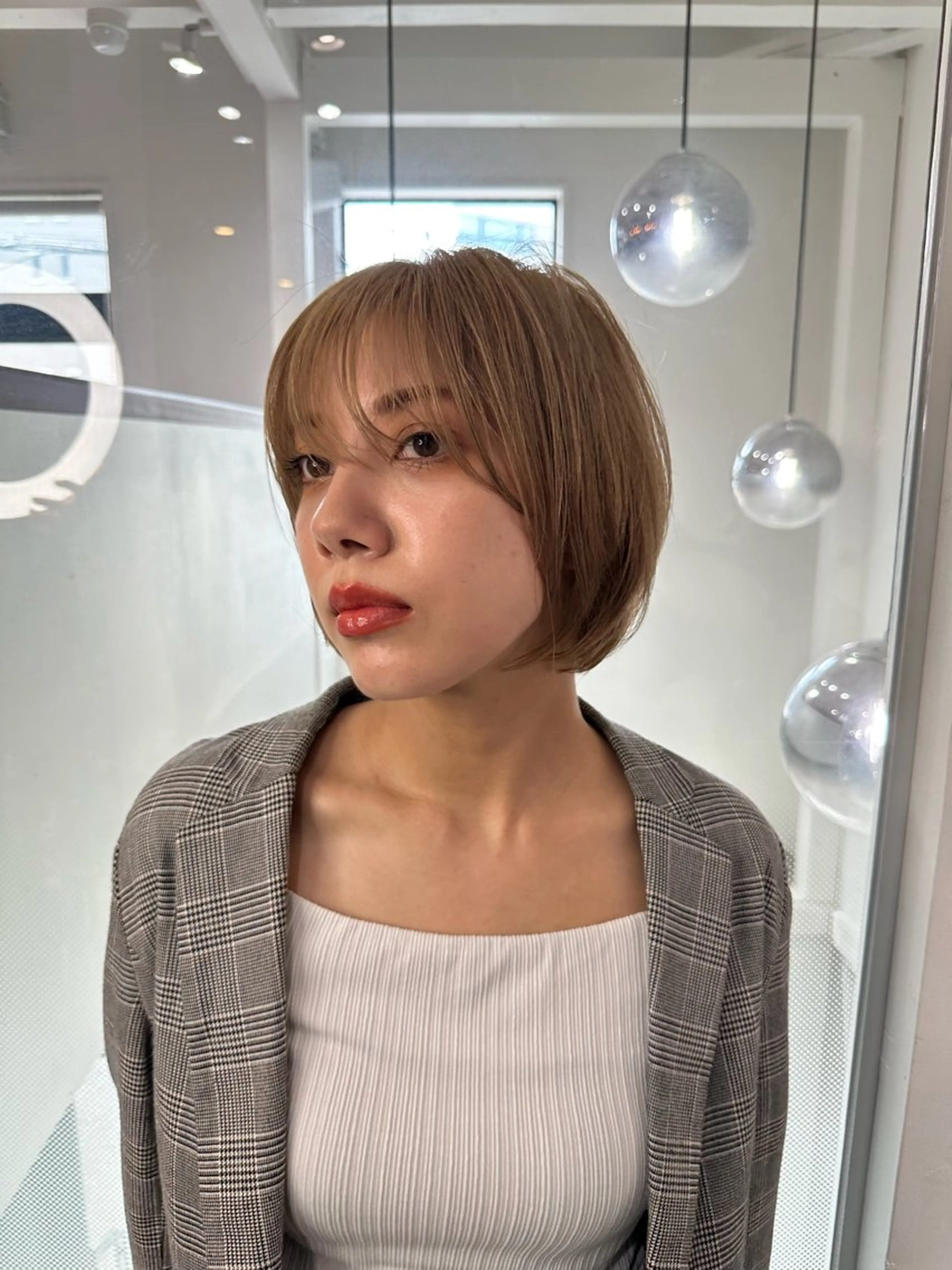 ショート ショートヘア 小顔カット カット ヘアカラー トリートメント ヘッドスパ 遠藤大雅 ショート /韓国ボブ🌈のヘアスタイル