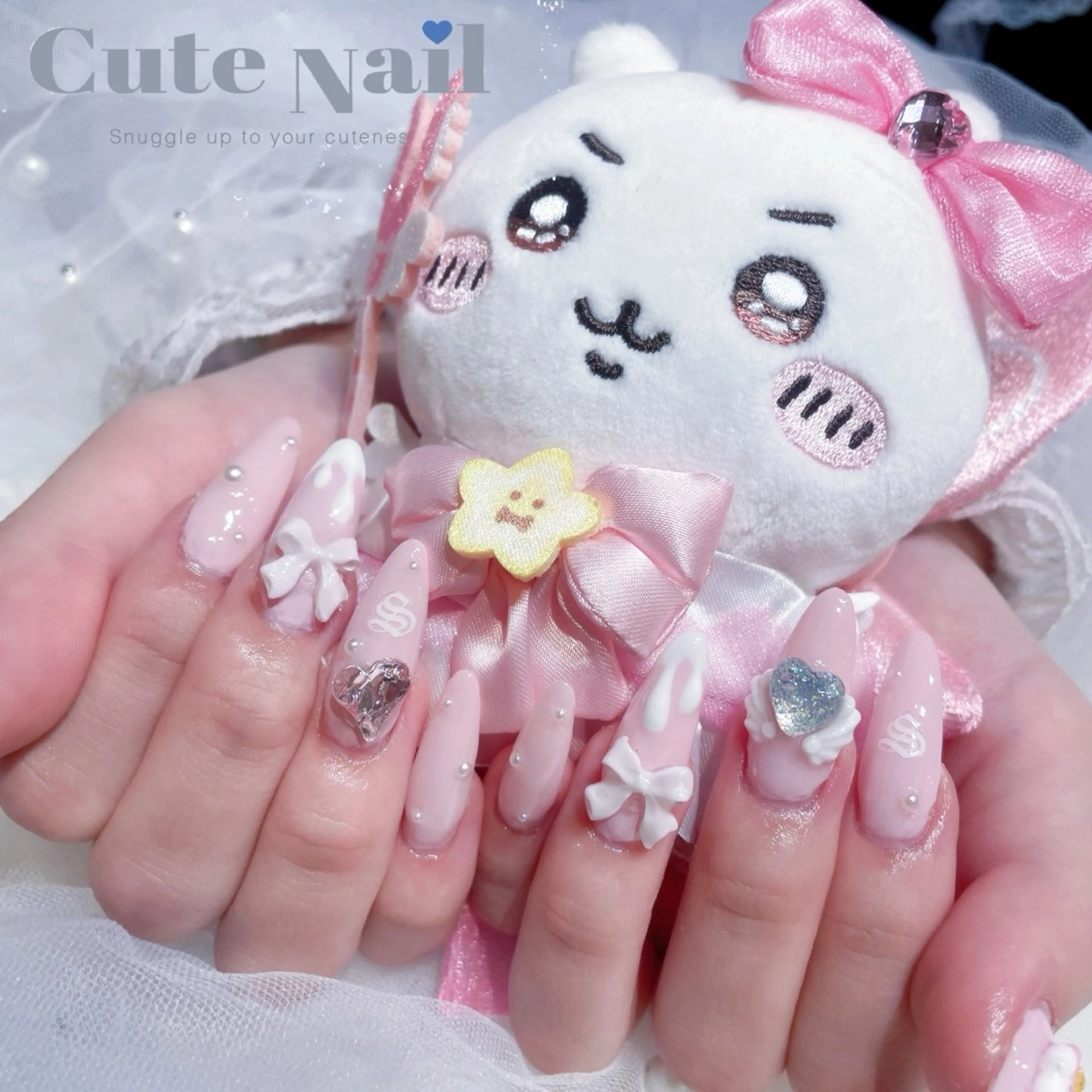 ネイル 持ち込み GO TODAY SHAiRE SALON 渋谷モディ店所属・️🫧もこ 艶感ネイル🫧のネイルデザイン