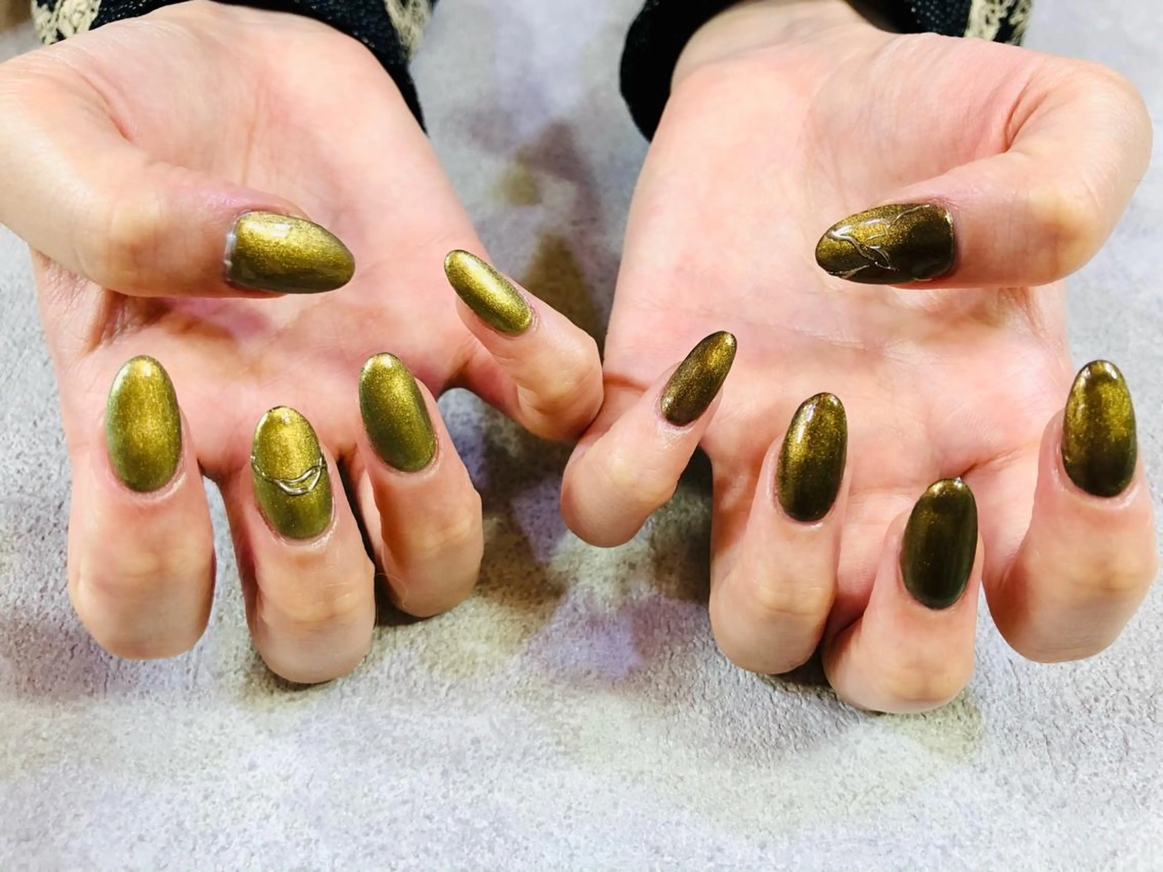 ネイル 長さ出し ワンカラーネイル スカルプネイル ハンドネイル Nnail所属・🌿Nnail🌿 プライベートサロンのネイルデザイン