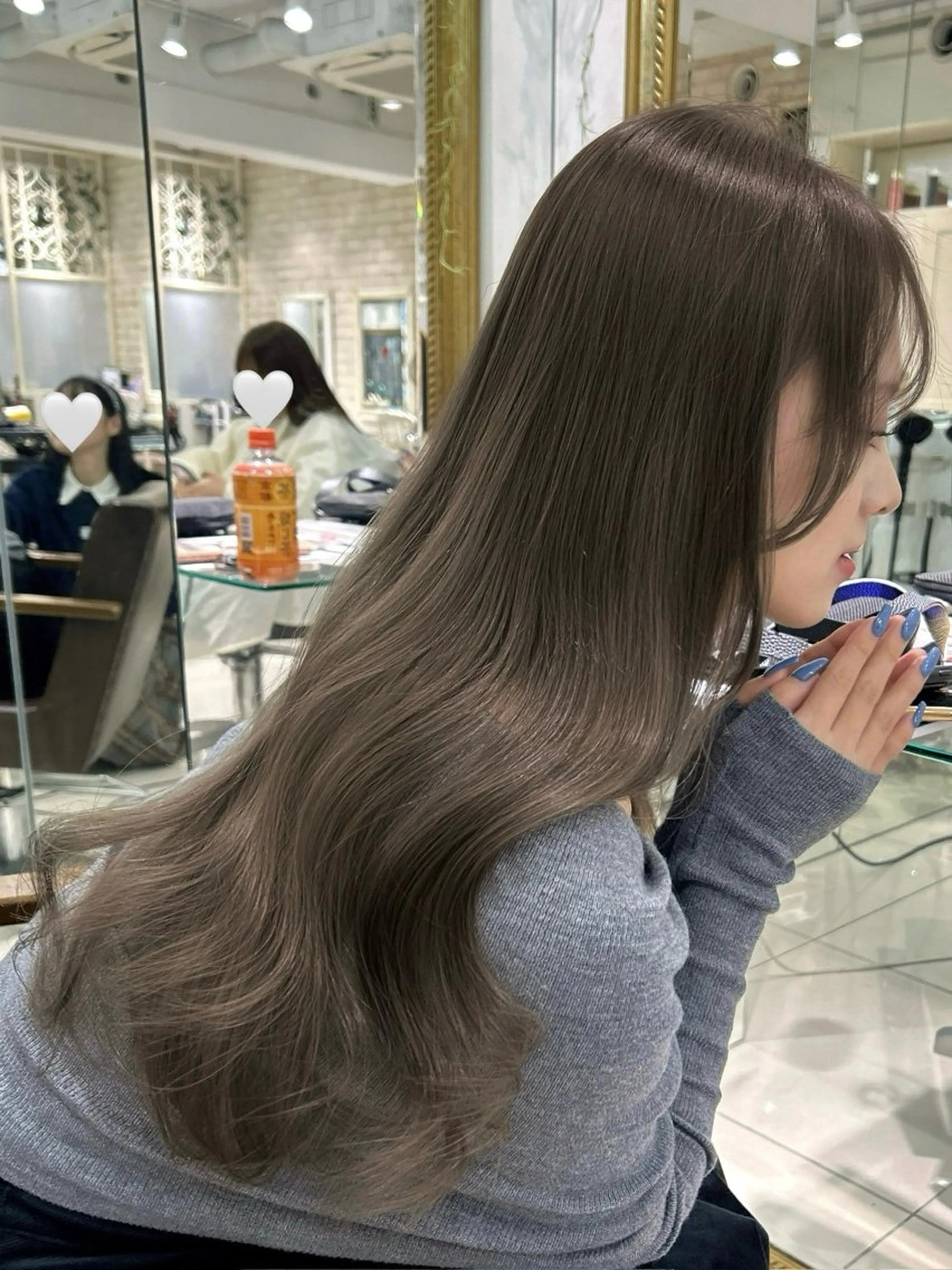 ロング カラー カット ヘアカラー トリートメント 透明感カラー 古山 結季🌙🖤のヘアスタイル