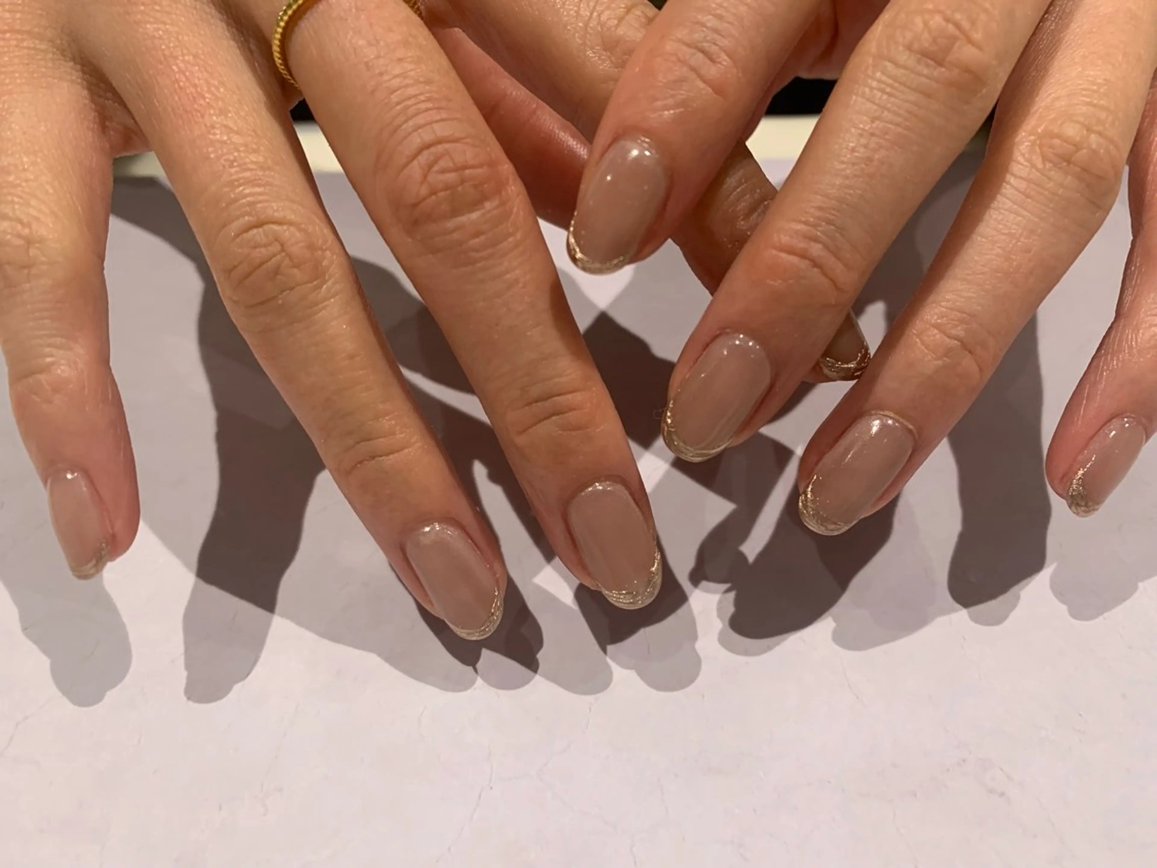 ネイル フレンチネイル マグネットネイル ミラーネイル BeColorful新宿所属・co nai_lのネイルデザイン