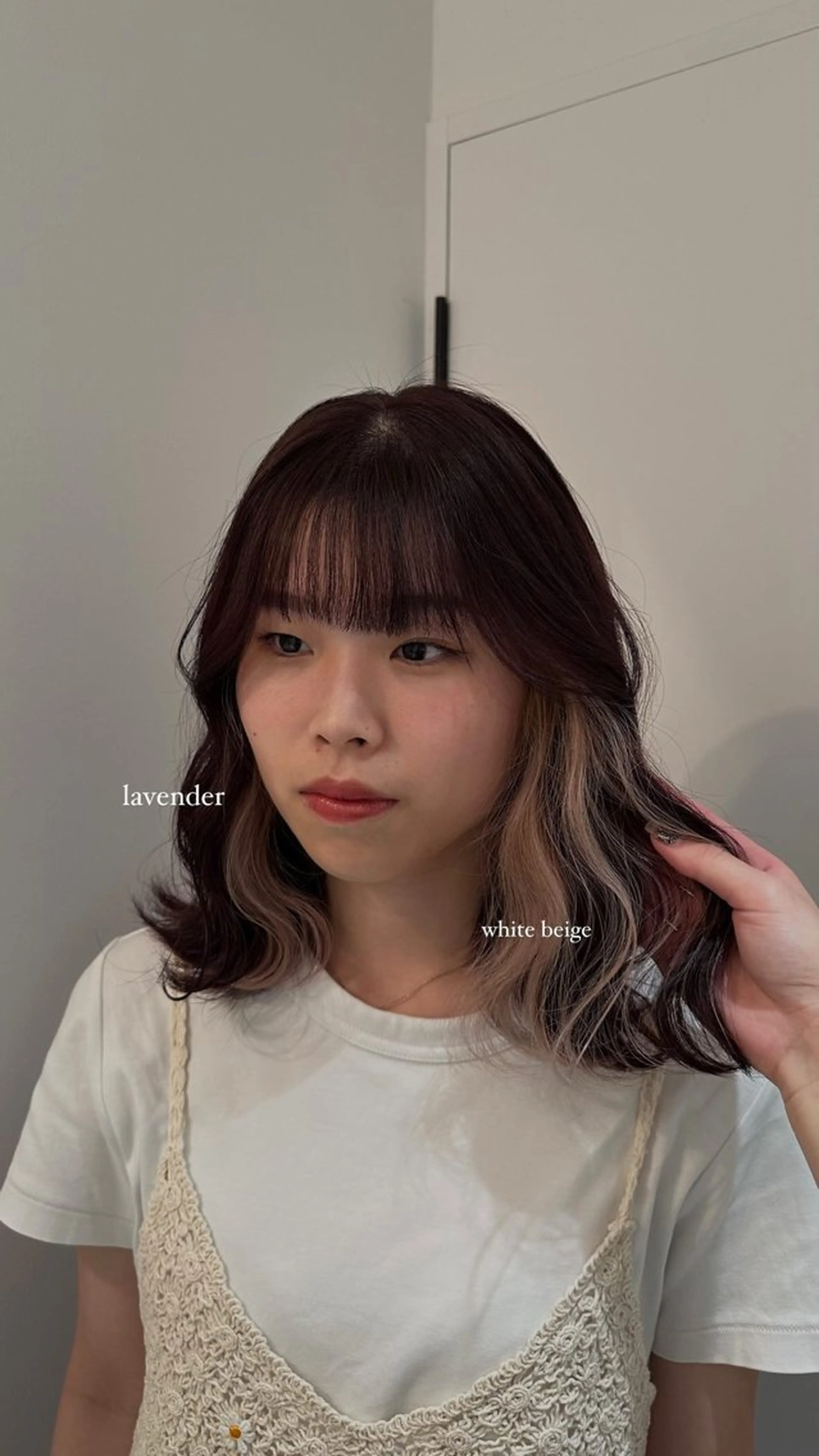ミディアム カラー ヘアカラー Lomalia Rukaのヘアスタイル
