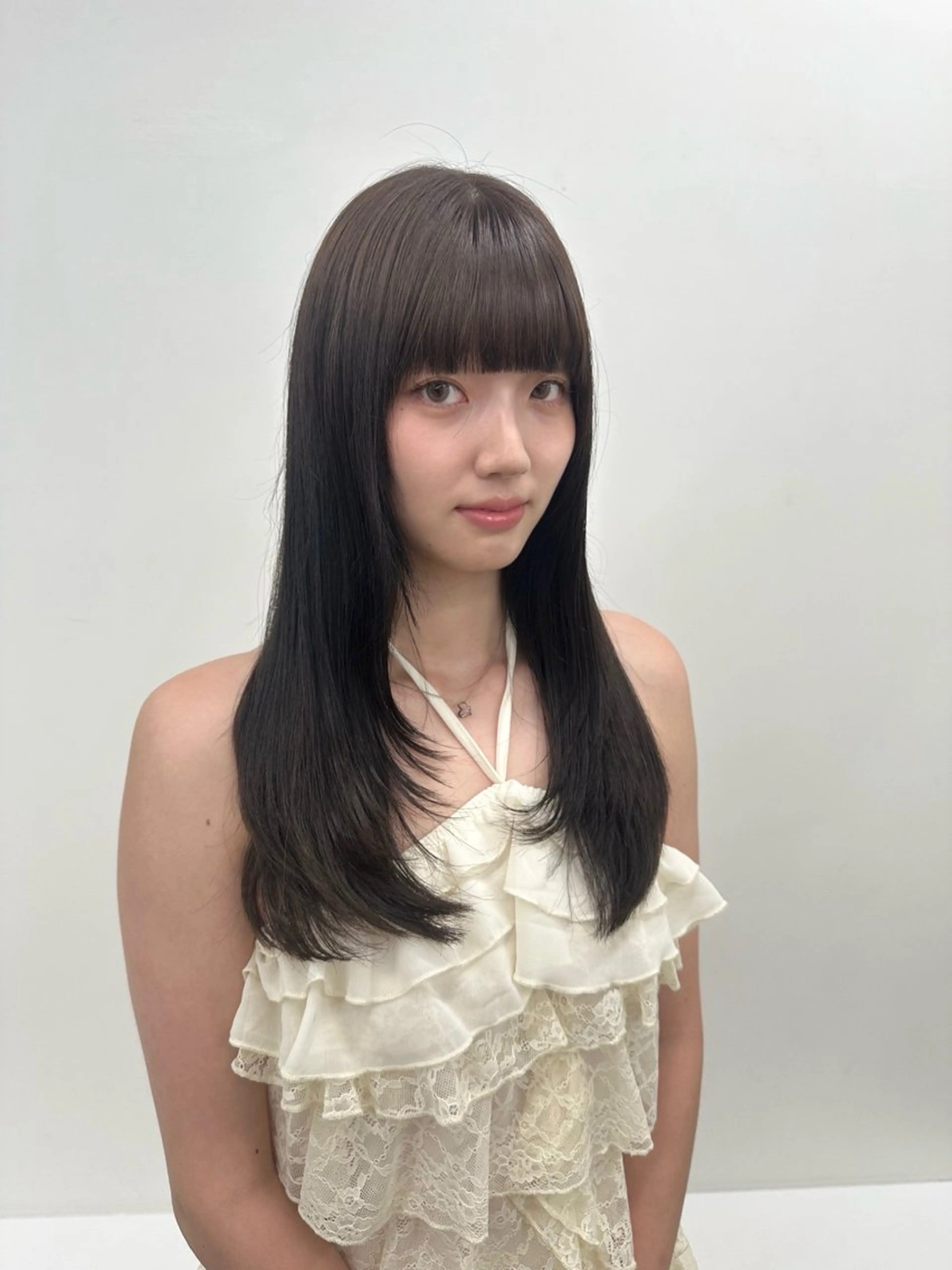ロング カラー カット jjeno所属・aisa 札幌カラーモデル🎀のヘアスタイル