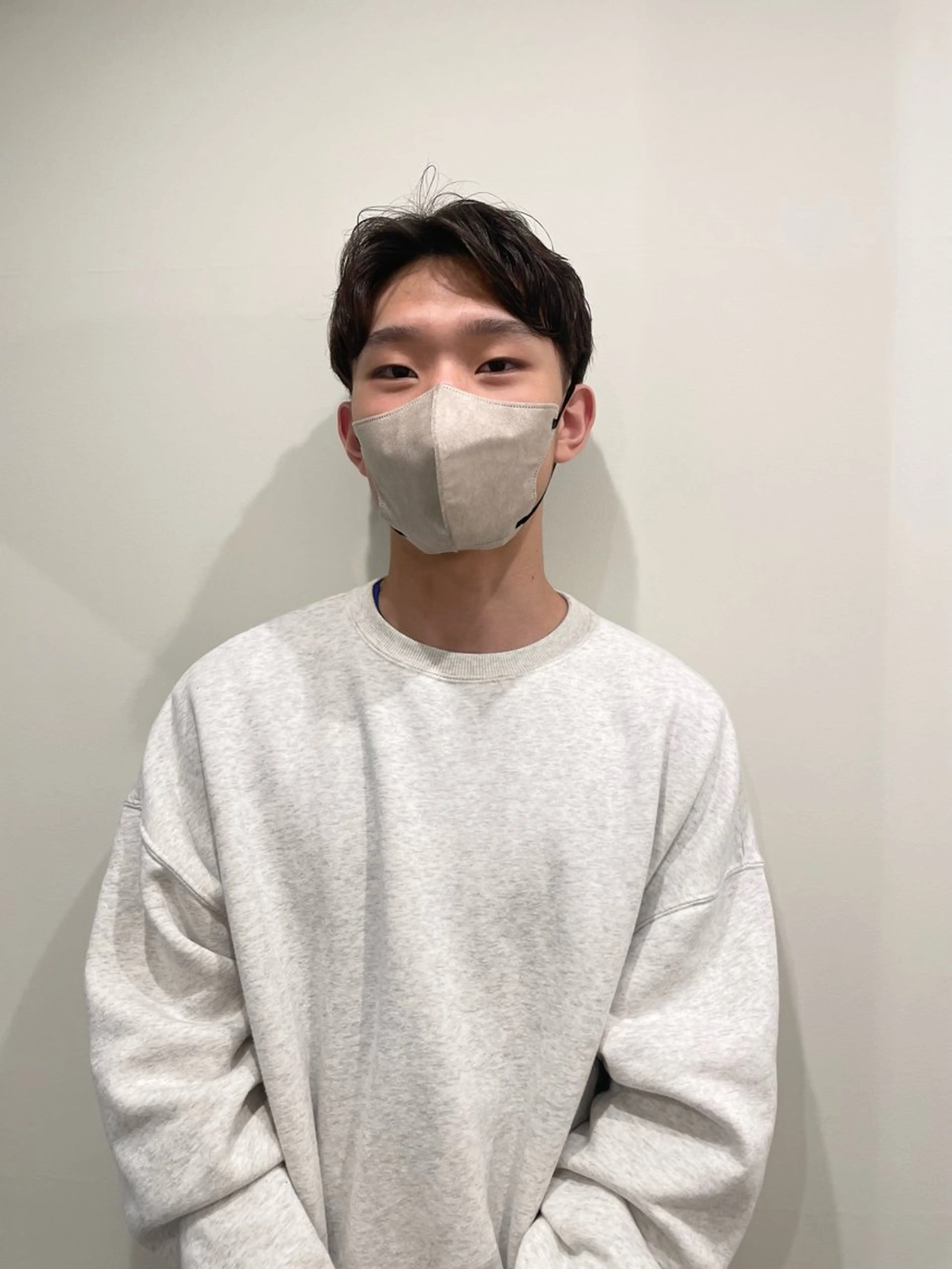 カラー メンズ マッシュ カット 渋谷 留菜のヘアスタイル