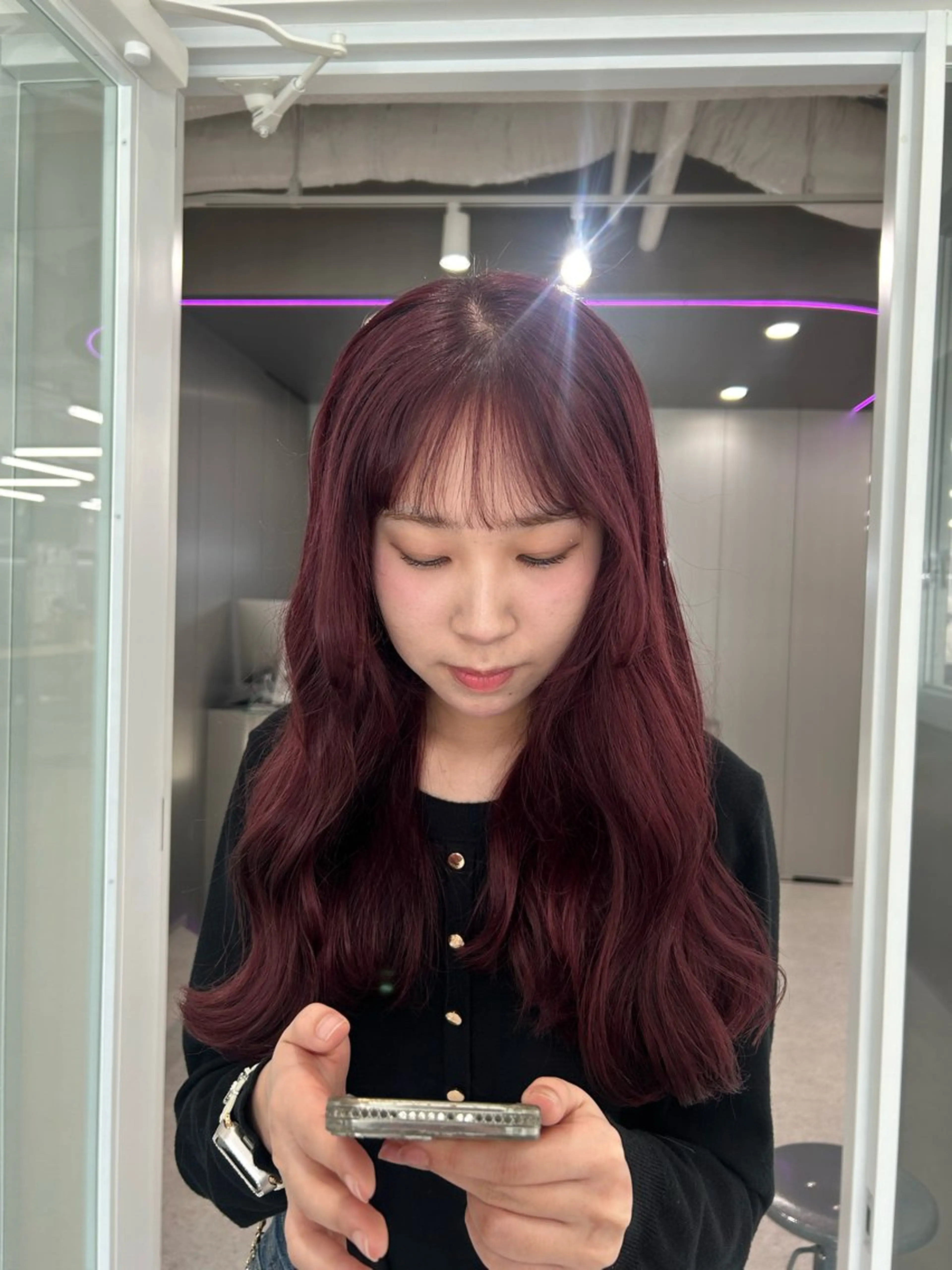 ロング カラー 愛結 暖色カラー🎀🩰のヘアスタイル