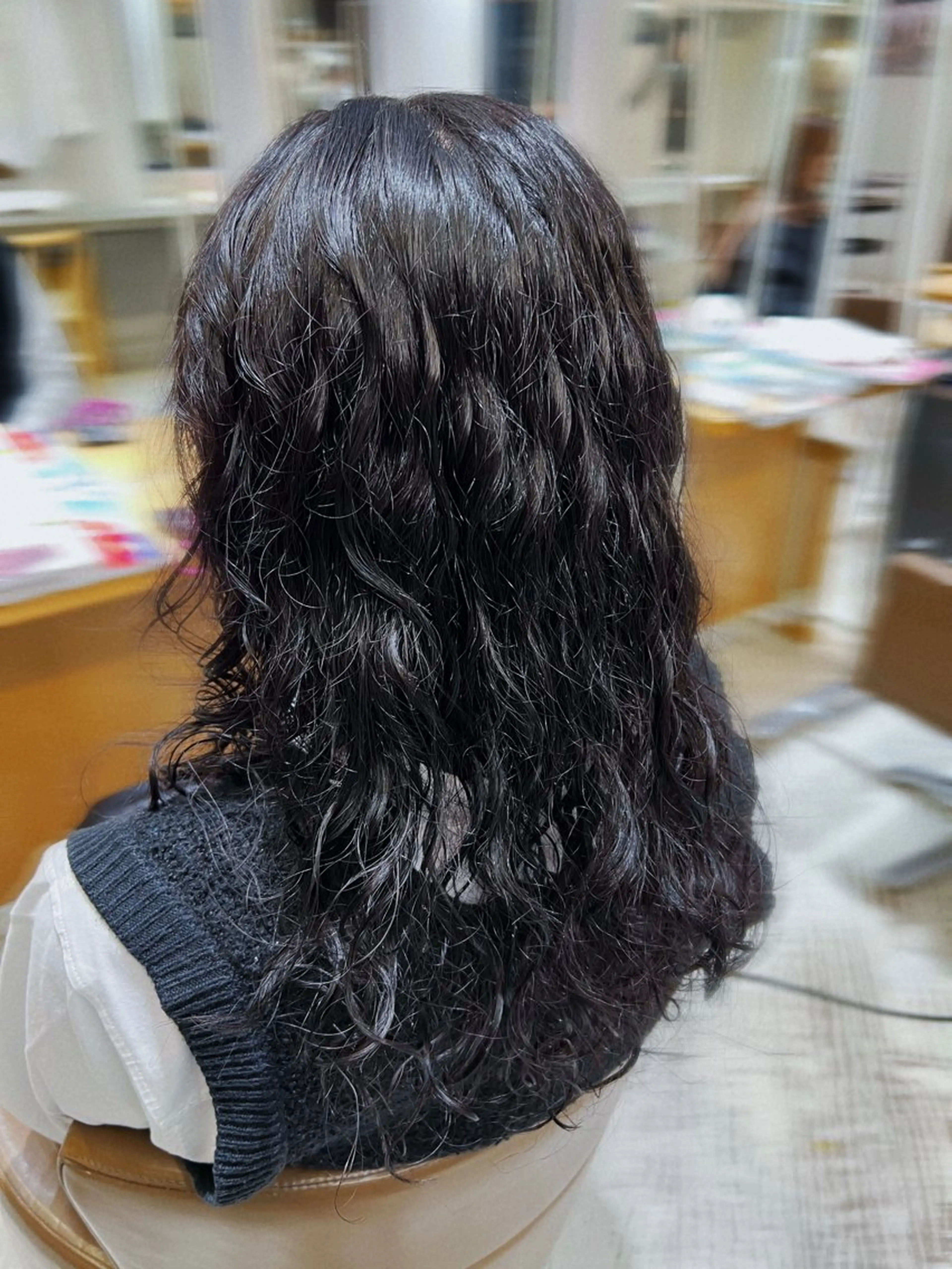 セミロング パーマ セミロングパーマ パーマ ユウナ/ パーマ🐰のヘアスタイル