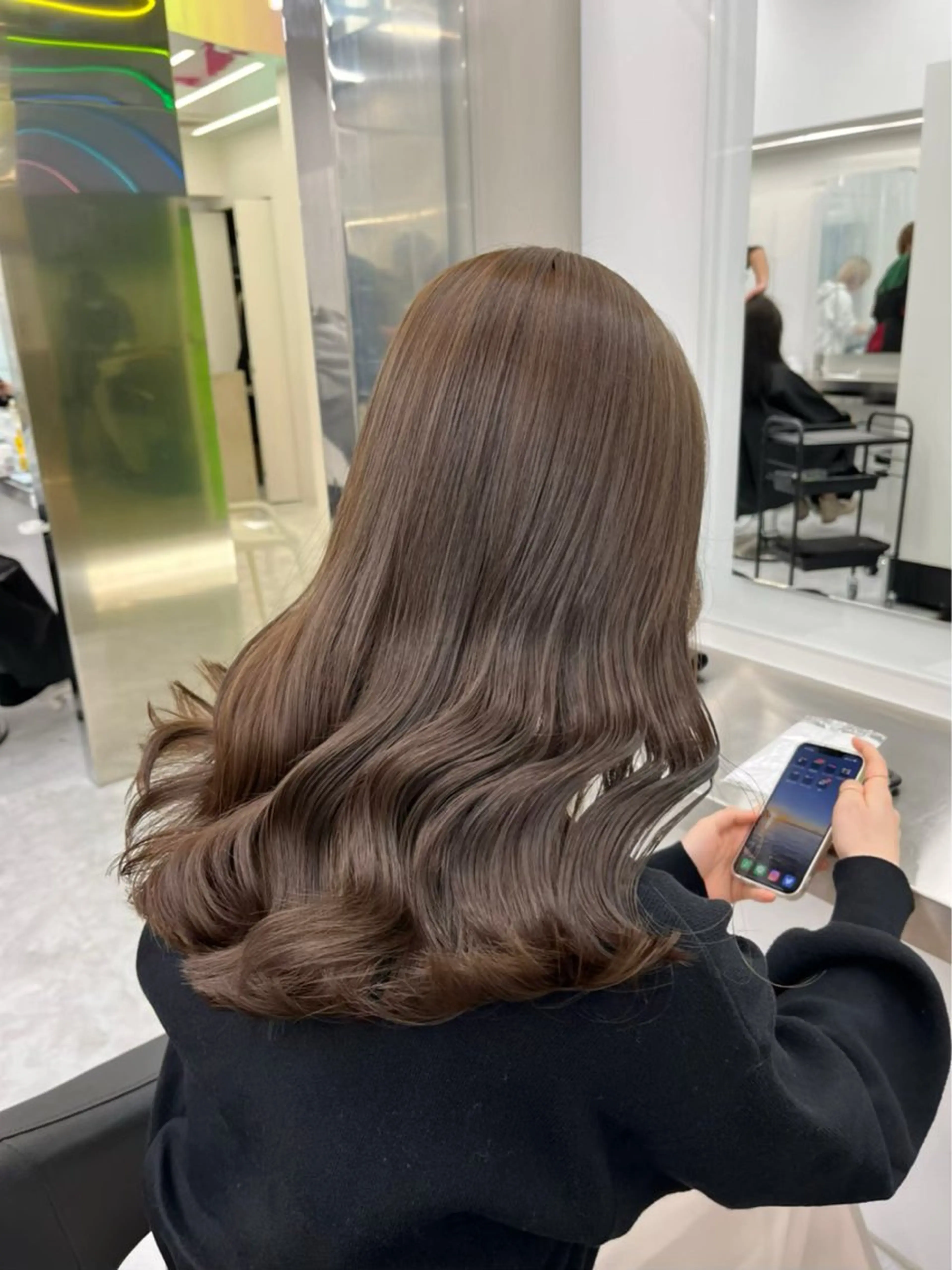 ロング カラー BABY 艶髪暗髪ヘア💖達人のヘアスタイル