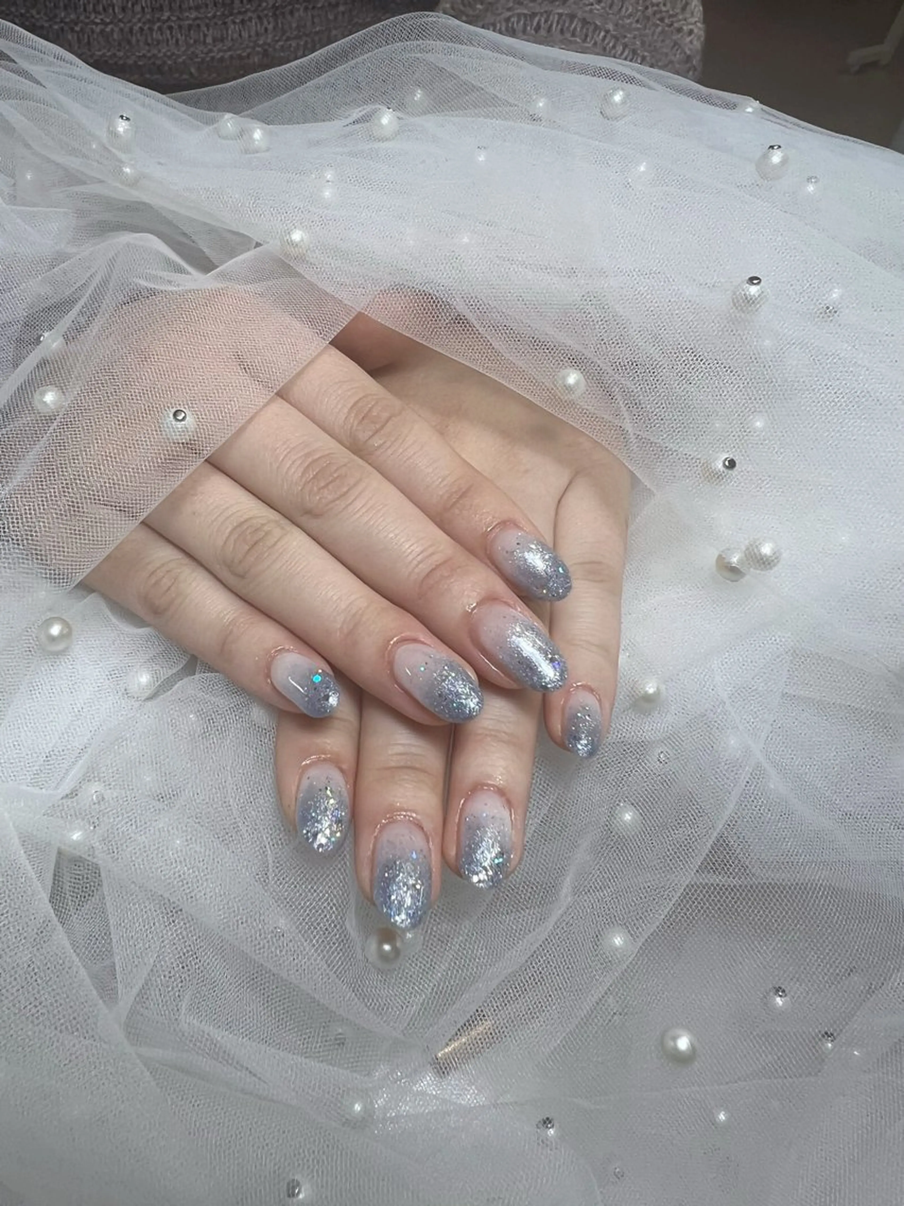 ネイル 長さ出し ハンドネイル Jessica 119のネイルデザイン