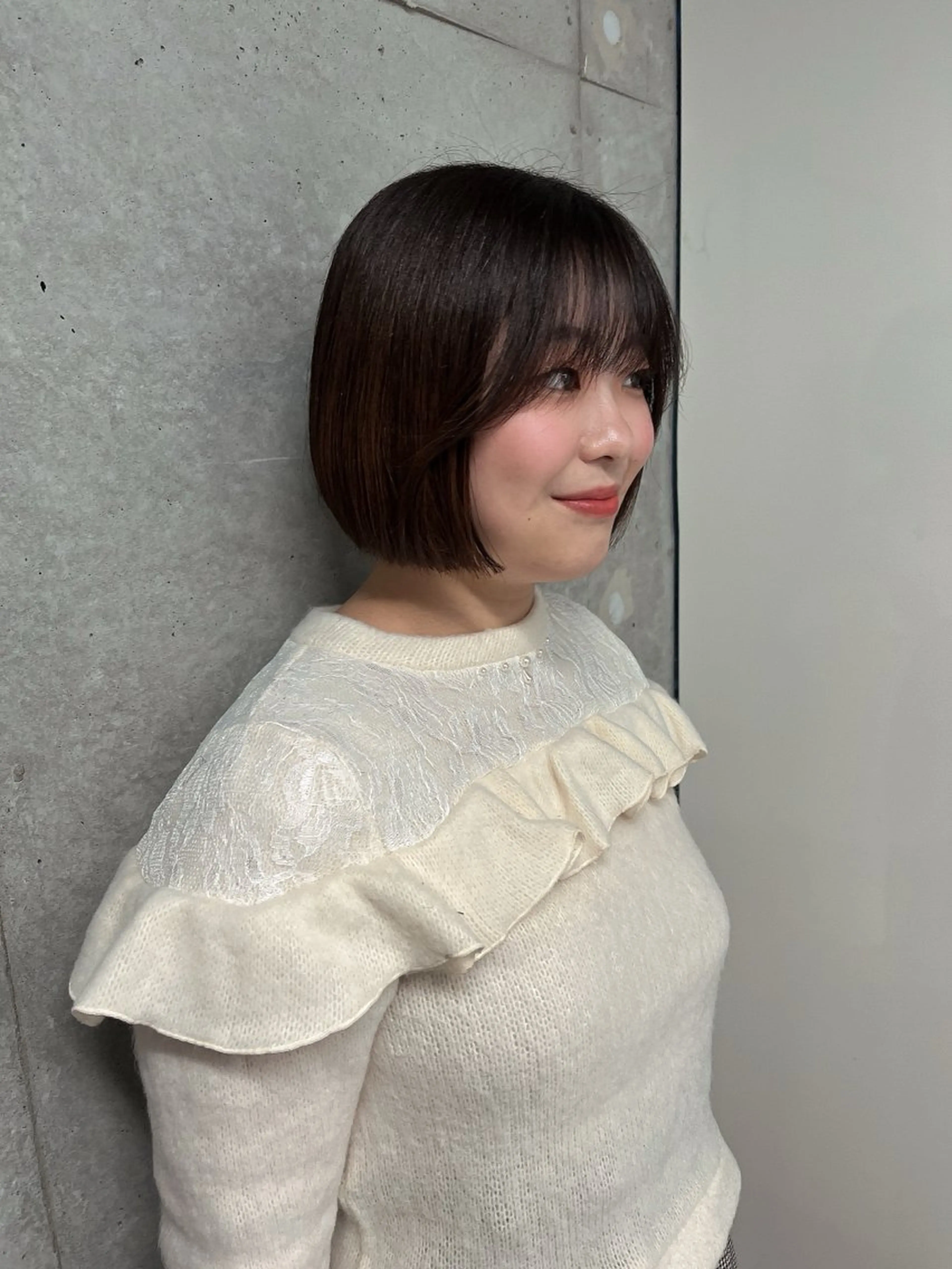 ミディアム ボブ りおな/エクステ /ミルクティーカラーのヘアスタイル