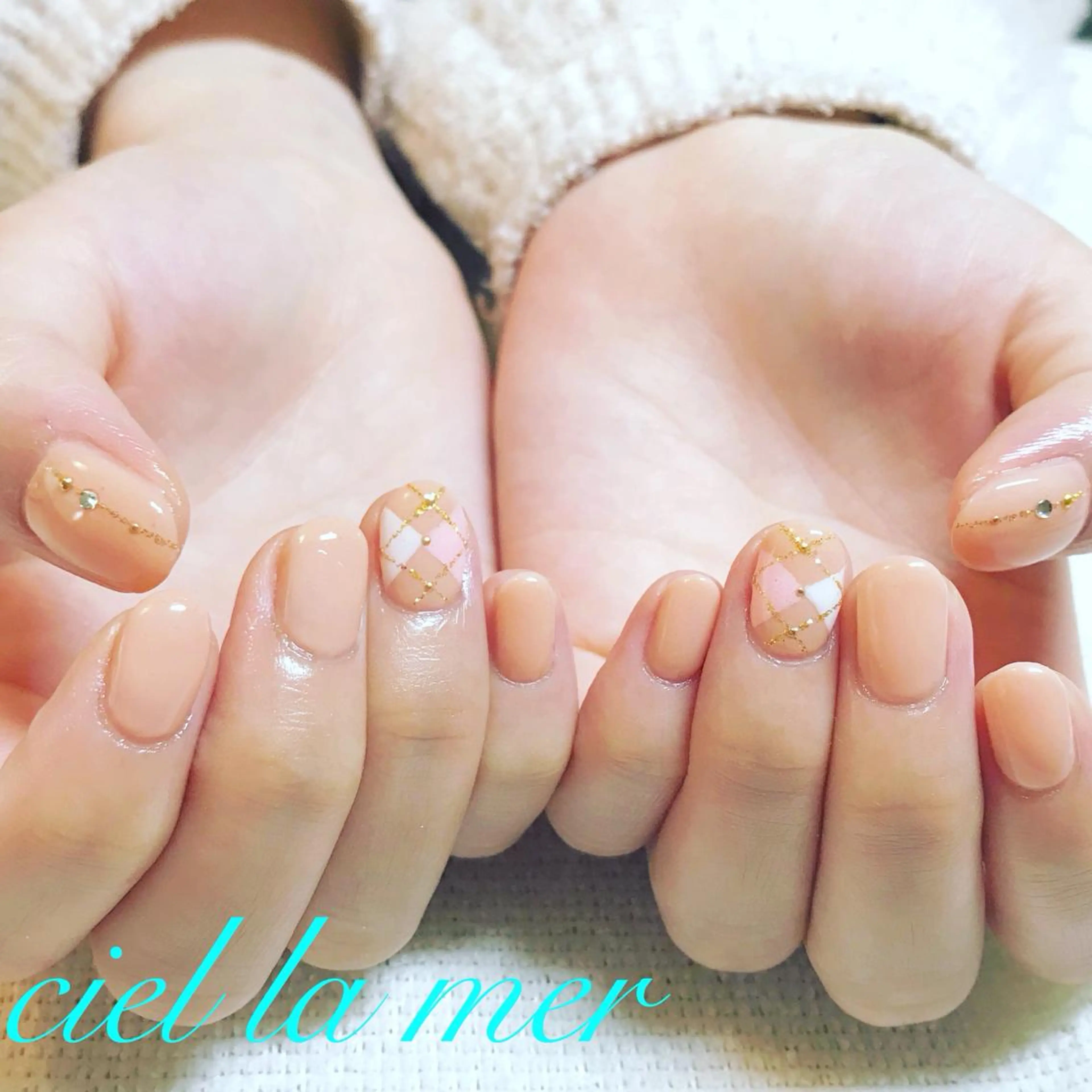 ネイル ハンドネイル フットネイル ciel la merのネイルデザイン
