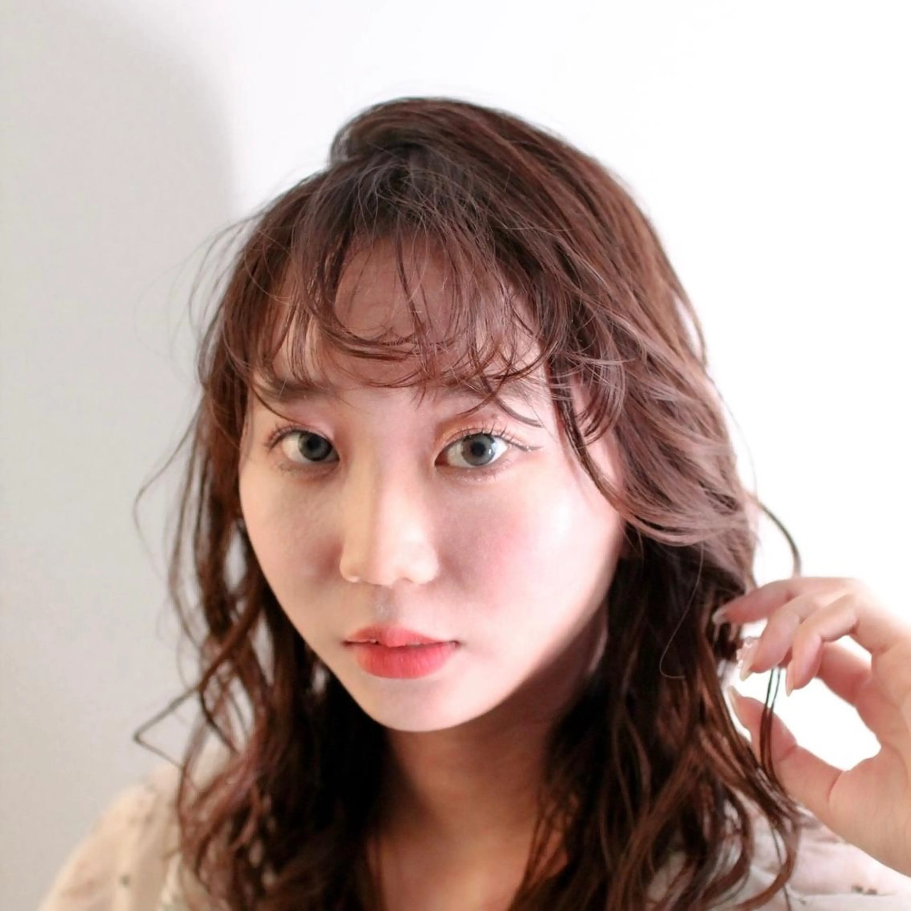 セミロング カラー カット ヘアカラー プチプラサロン LEM長町/三浦翔のヘアスタイル