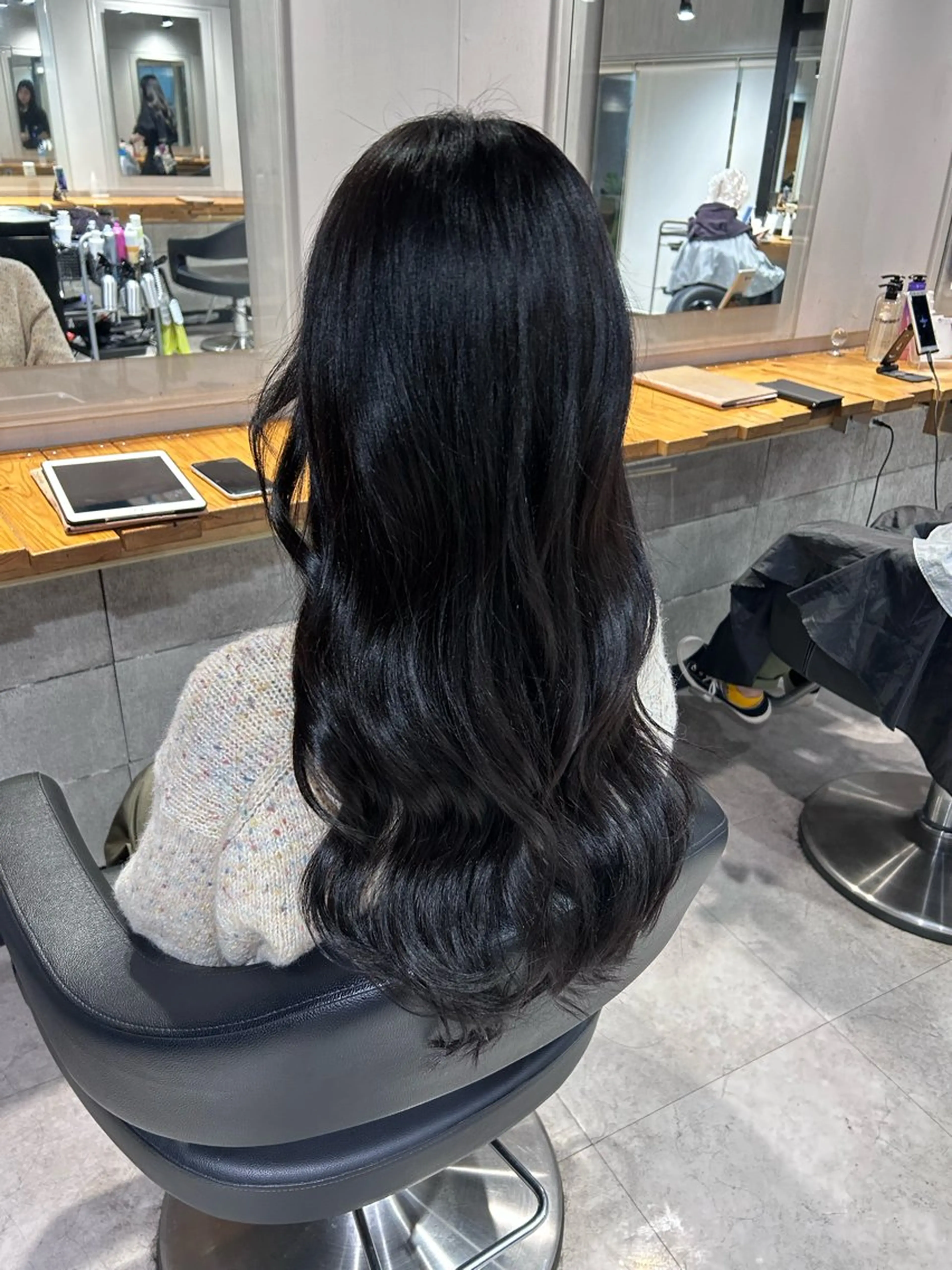ロング カット ヘアカラー ヘッドスパ 韓国Style♡ Nanami🇰🇷のヘアスタイル