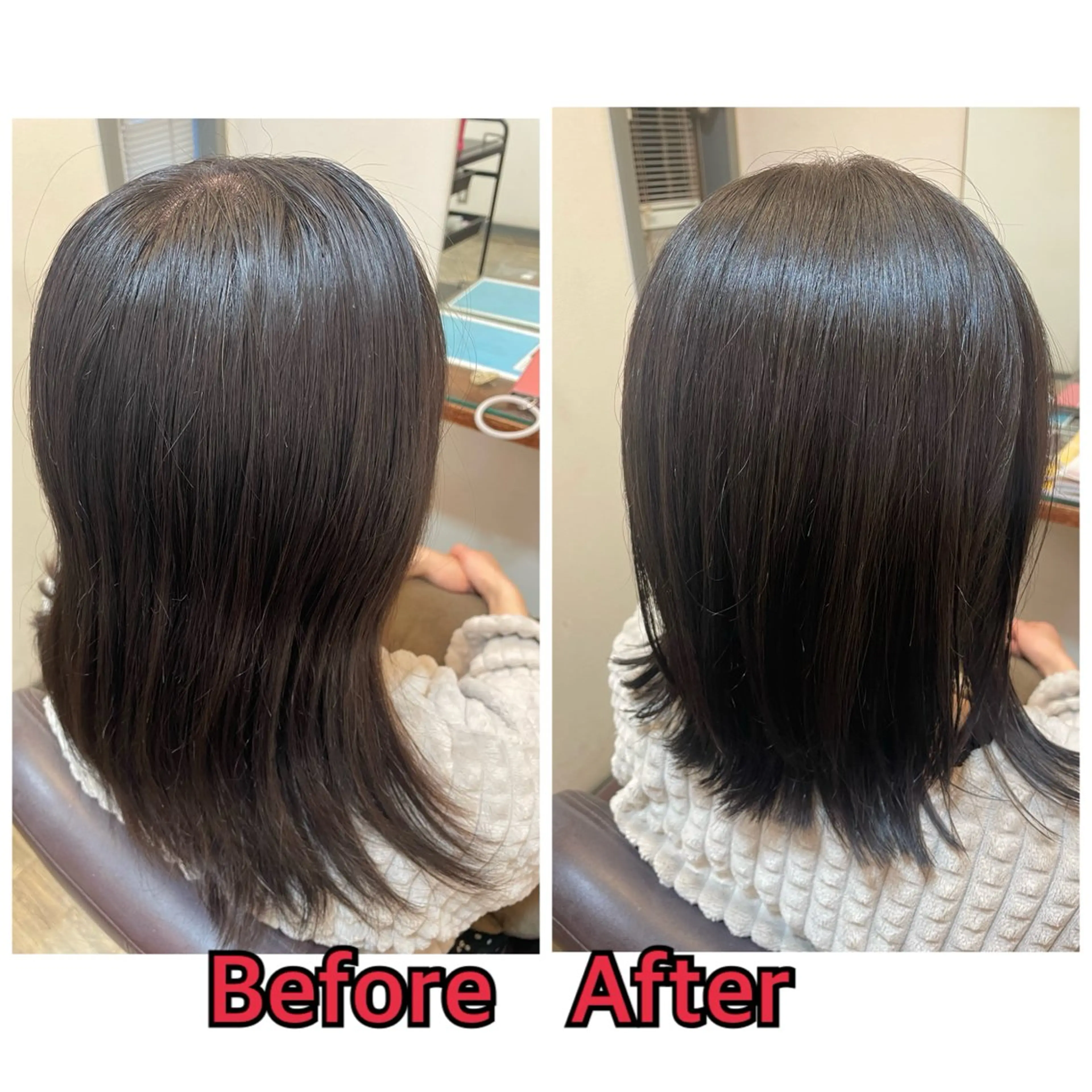 ミディアム 平 真亜里のヘアスタイル