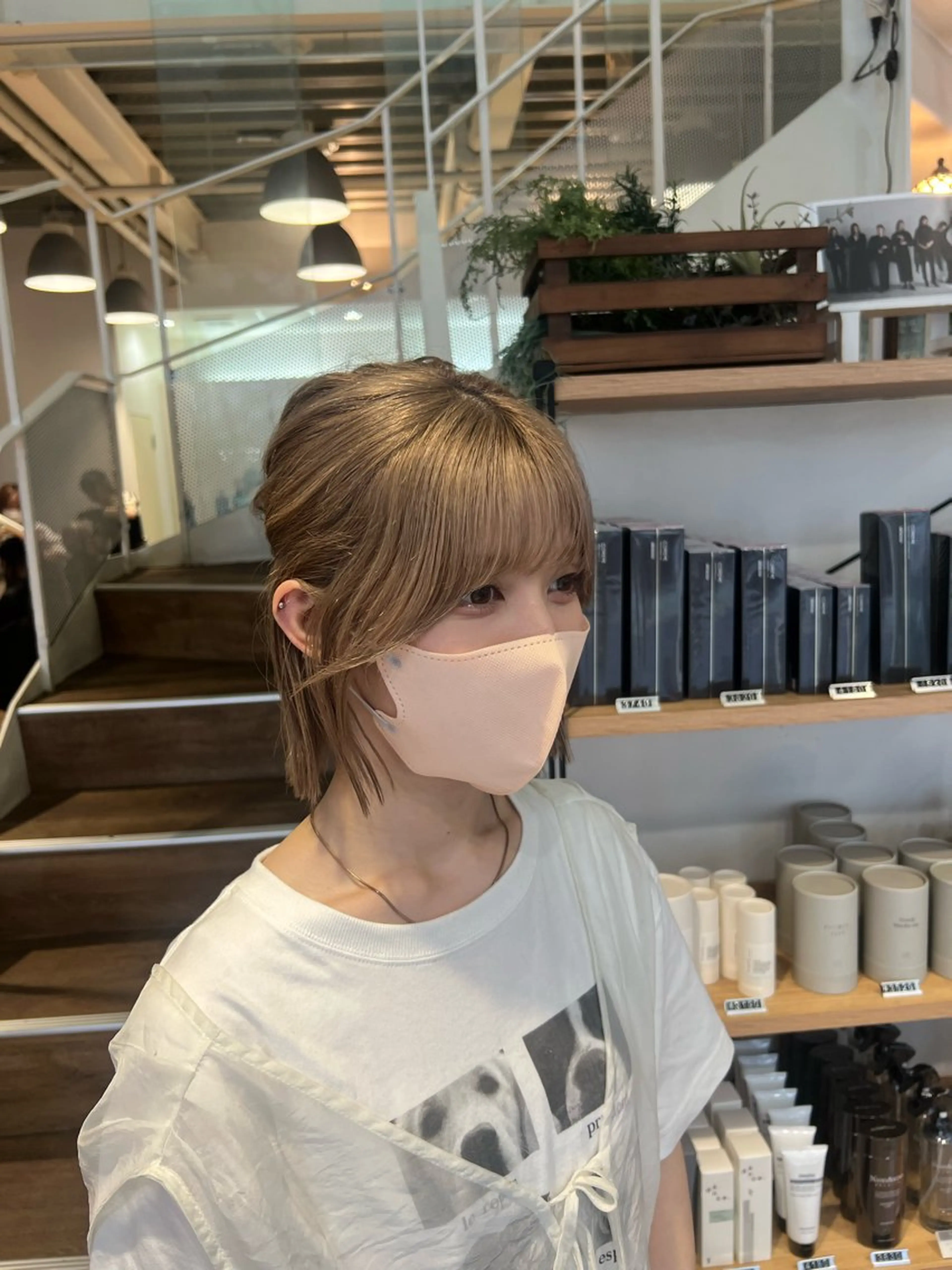 カラー ベージュカラー ミルクティーベージュ ヘアカラー トリートメント インナーカラー♡ Nanakoのヘアスタイル
