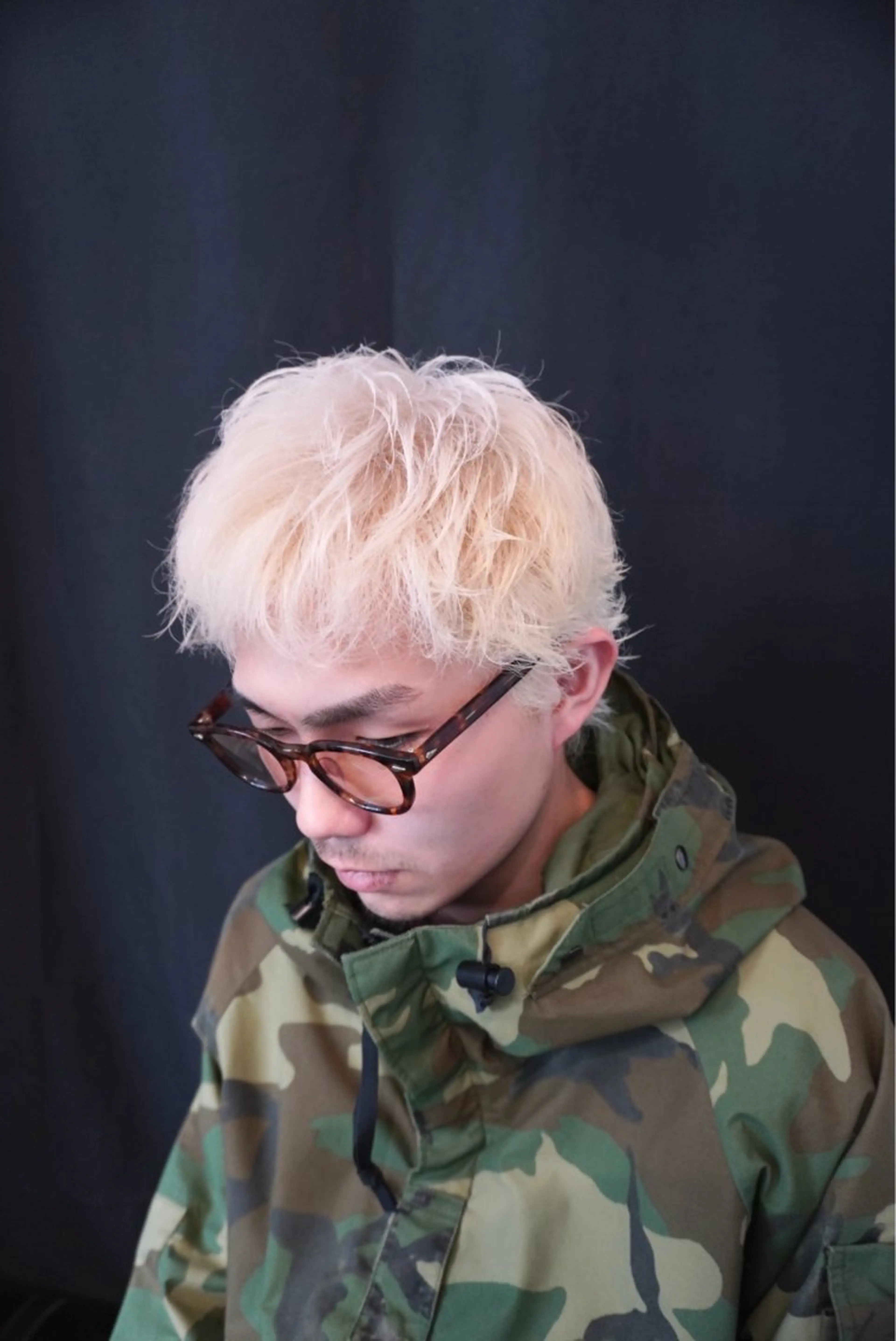 ショート メンズ メンズブリーチ カット ヘアカラー Cut House Shiomi所属・🔥メンズ専門🔥 Ayutoのヘアスタイル