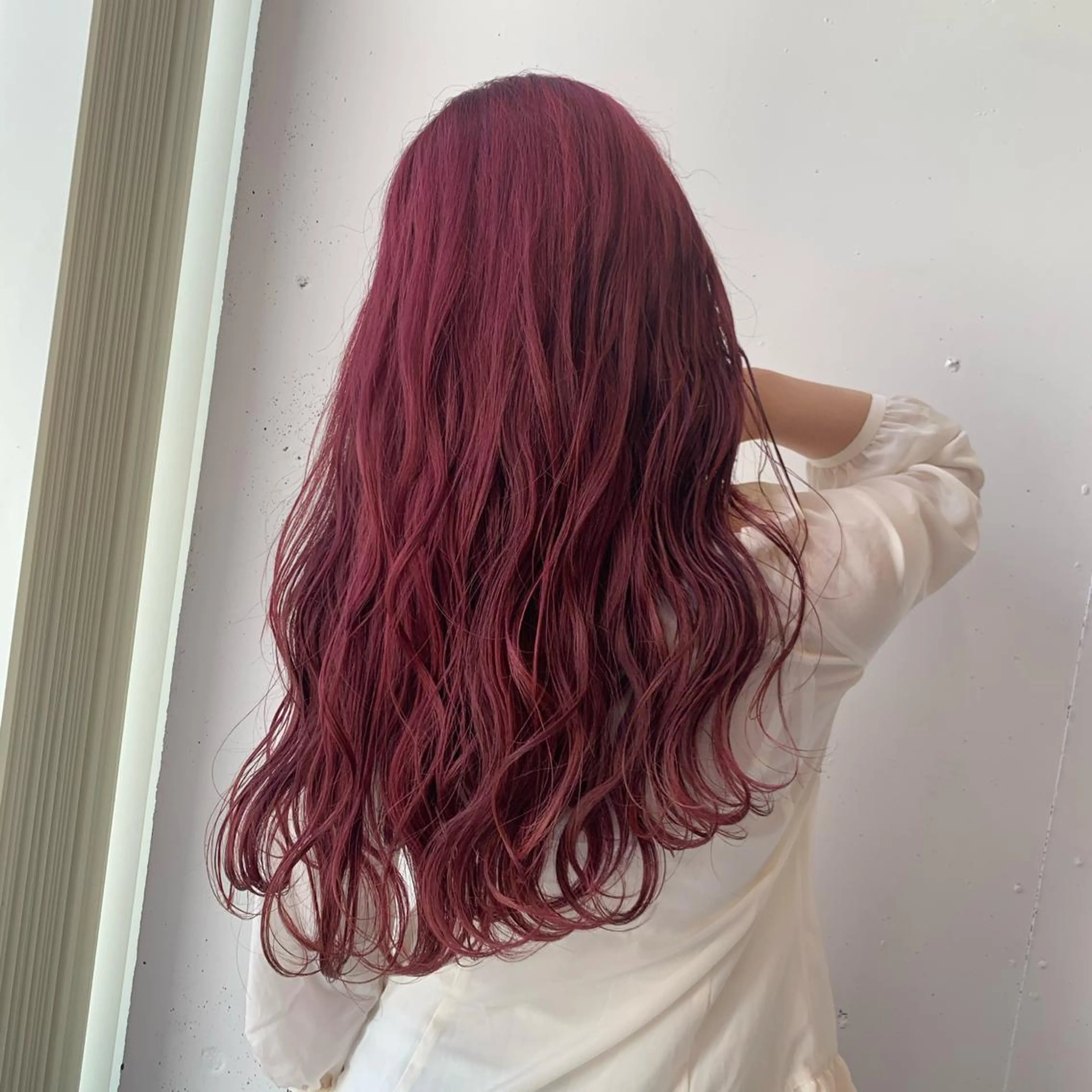 ロング カラー ヘアアレンジ Bei Licoldo.所属・マツオカ マコのヘアスタイル