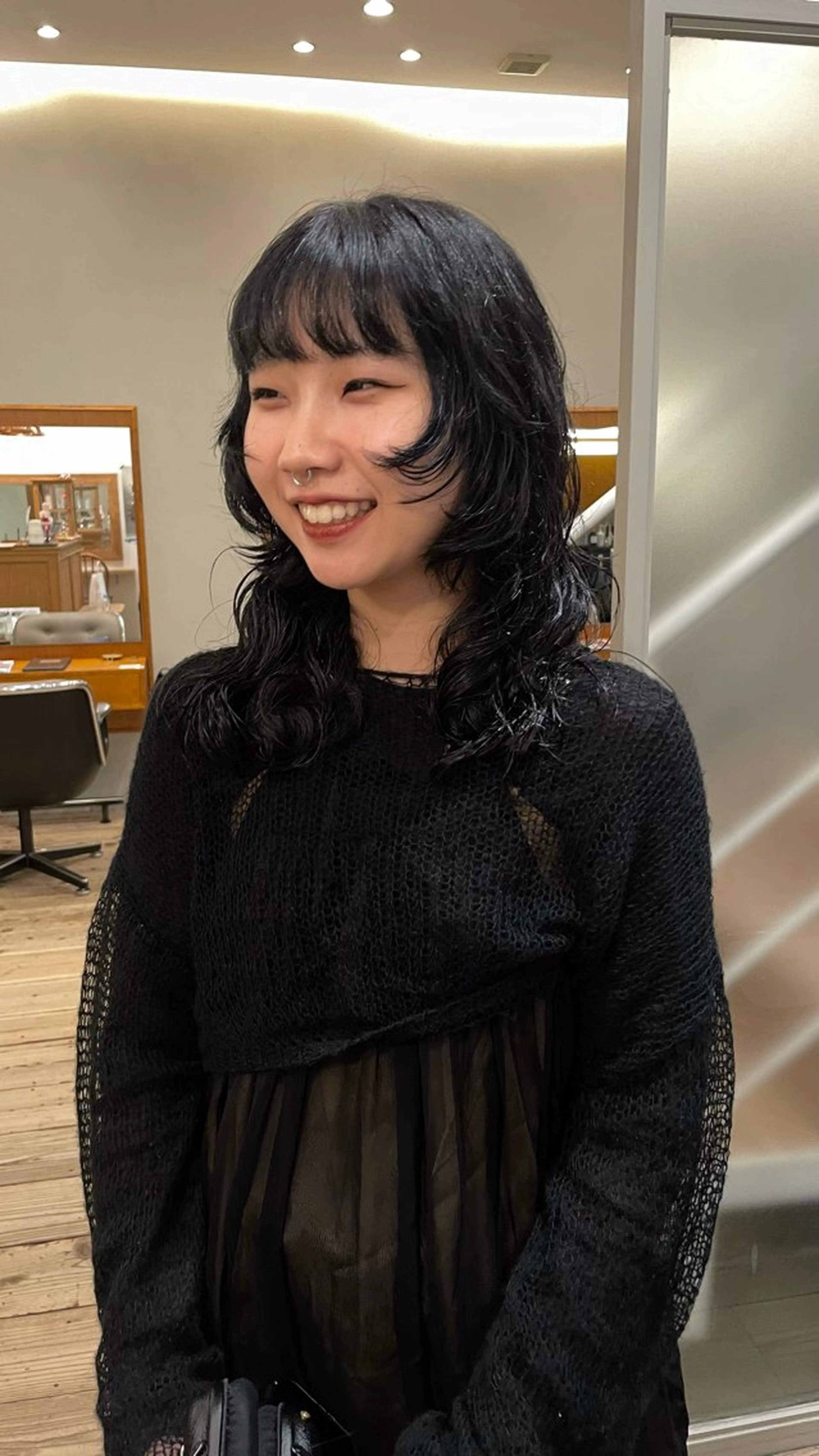 セミロング パーマ 原宿/パーマ 🧺ユウマのヘアスタイル