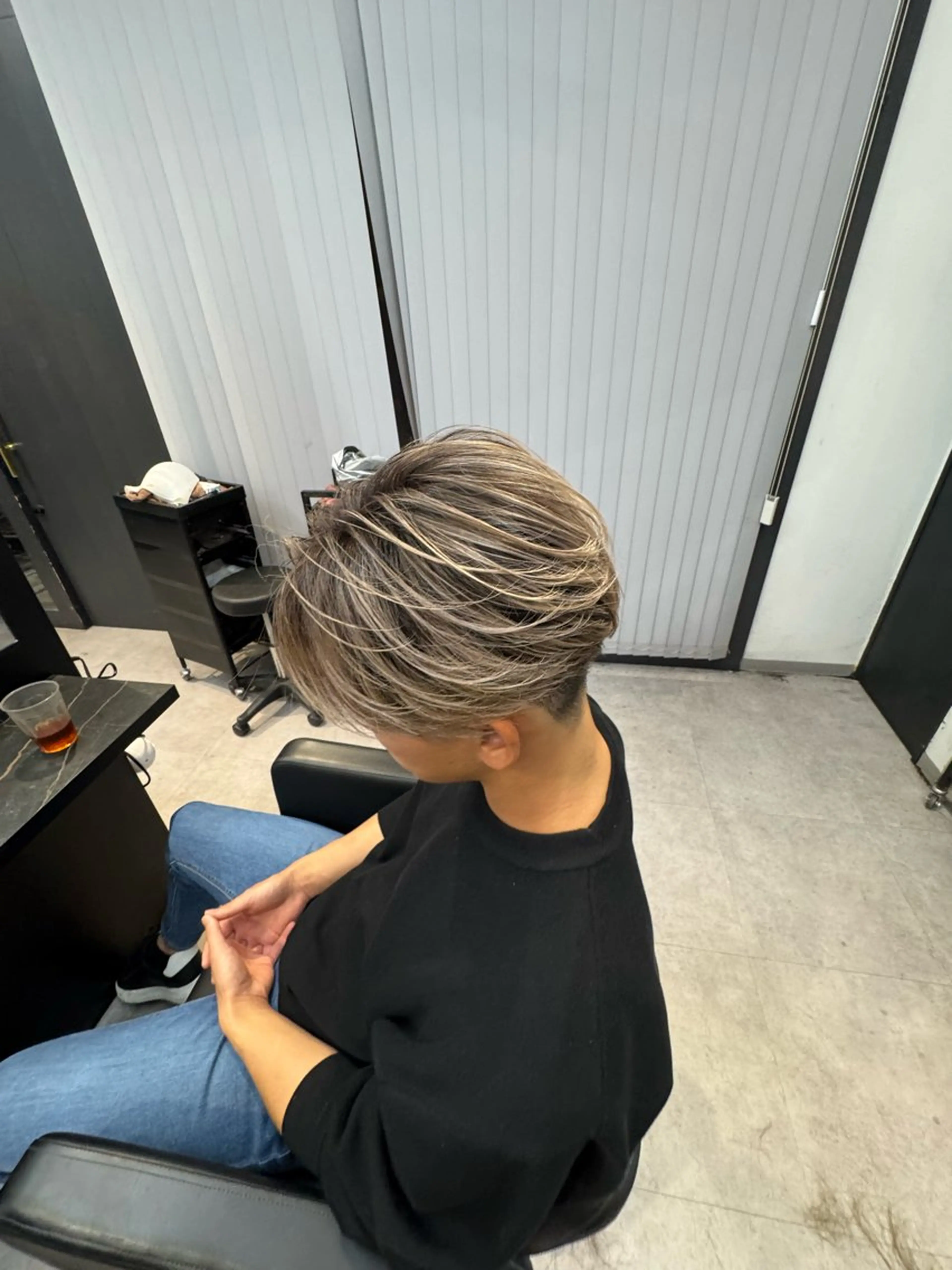 ミディアム カラー メンズ カット ヘアカラー ヘアセット 【men's Lapis横浜】海人のヘアスタイル