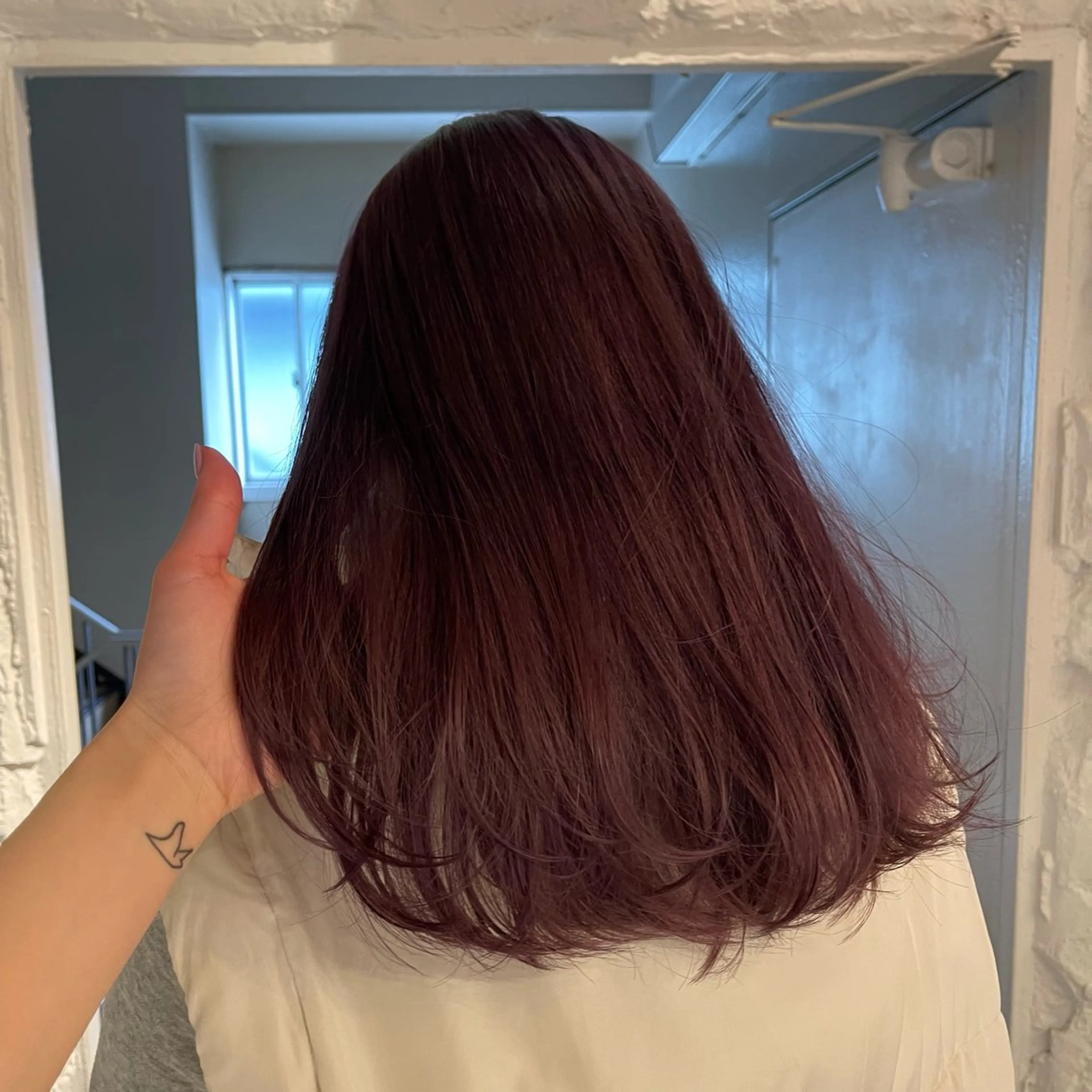 ロング カラー ヘアカラー トリートメント lunty miichiのヘアスタイル
