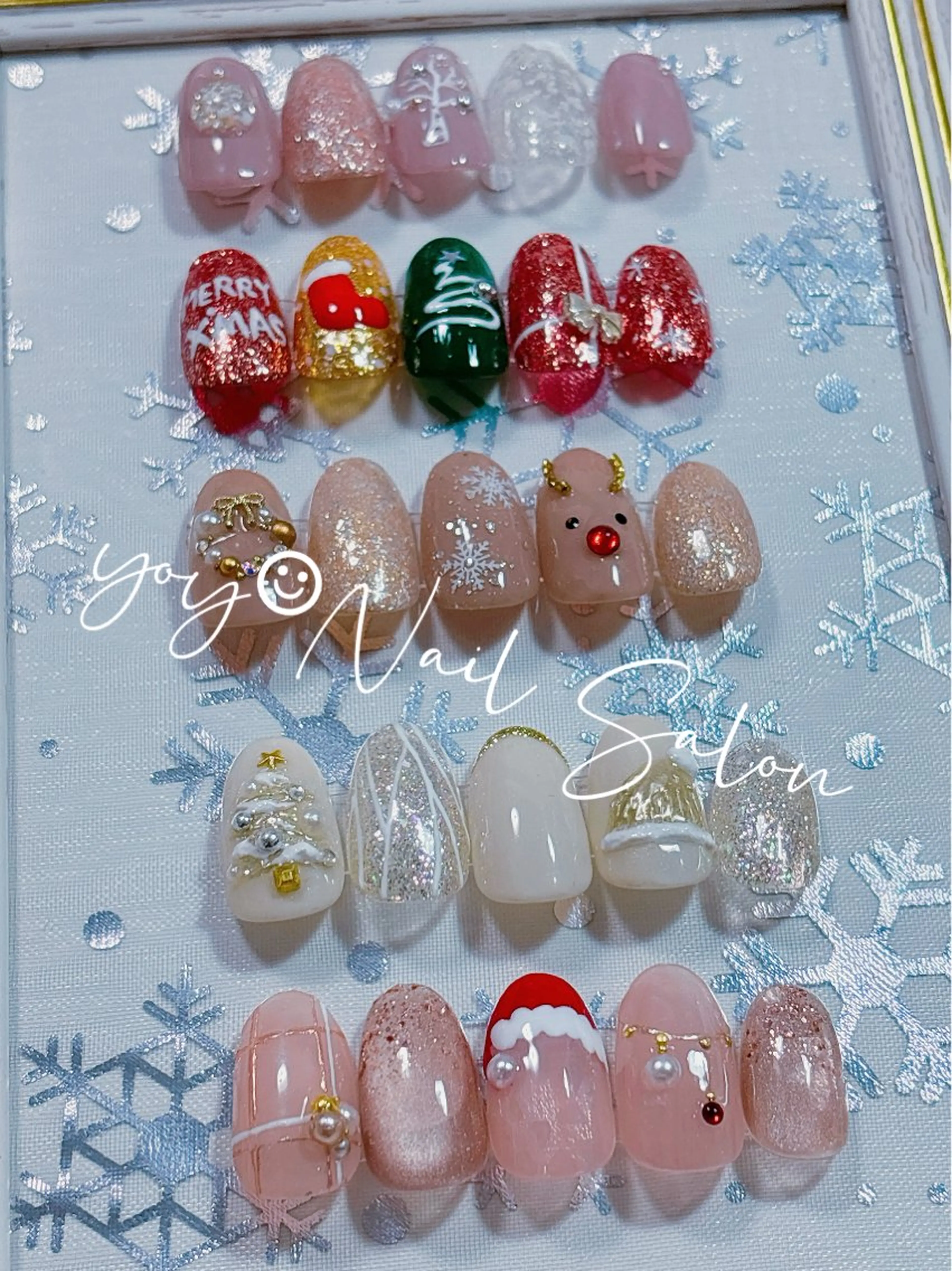 ネイル アートネイル マグネットネイル 冬ネイル クリスマス ハンドネイル ゆ か_Nails💫のネイルデザイン
