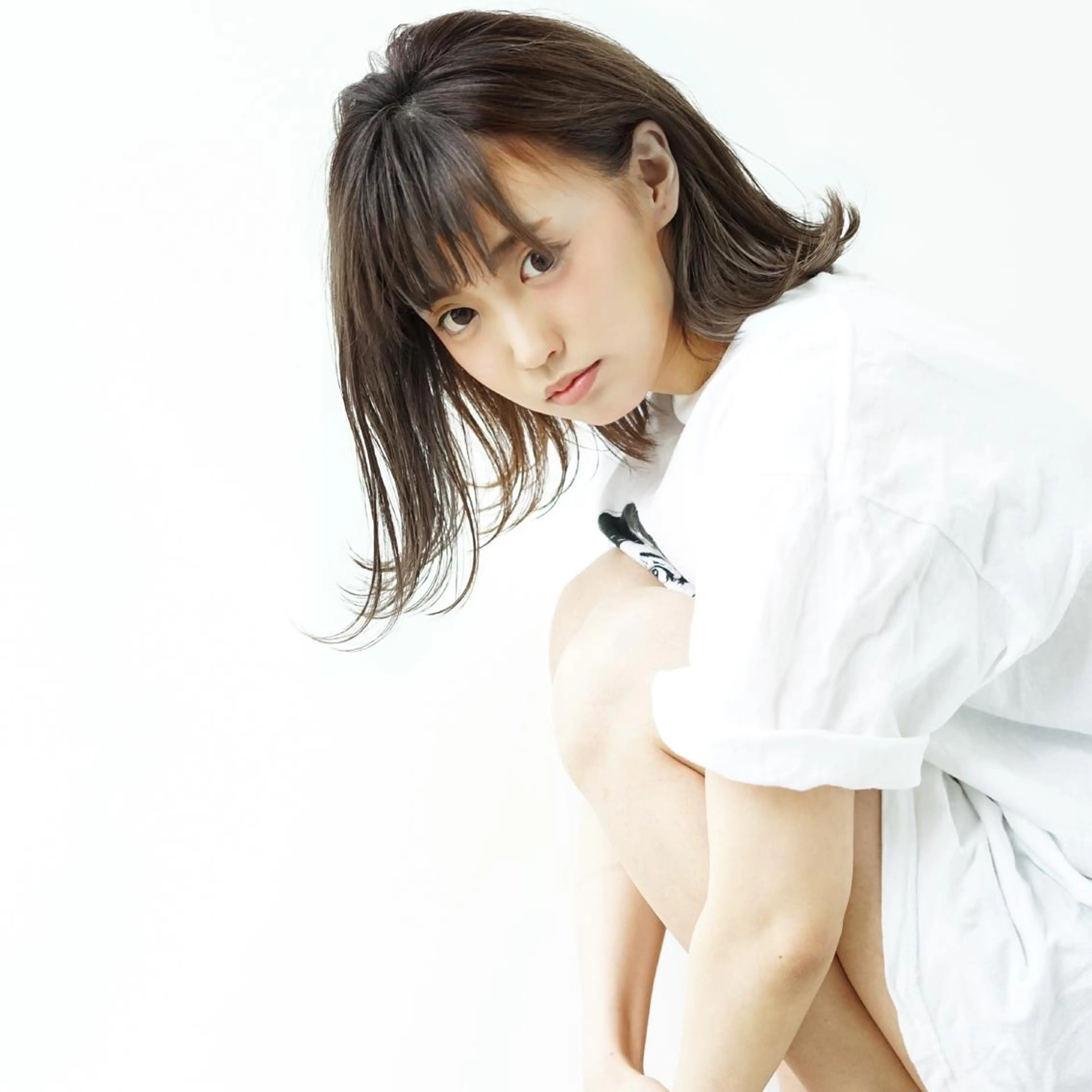 カラー ベージュカラー グレージュ ボブ 髪質改善 透明感×髪質改善🧸 韓国ヘア　武田涼のヘアスタイル