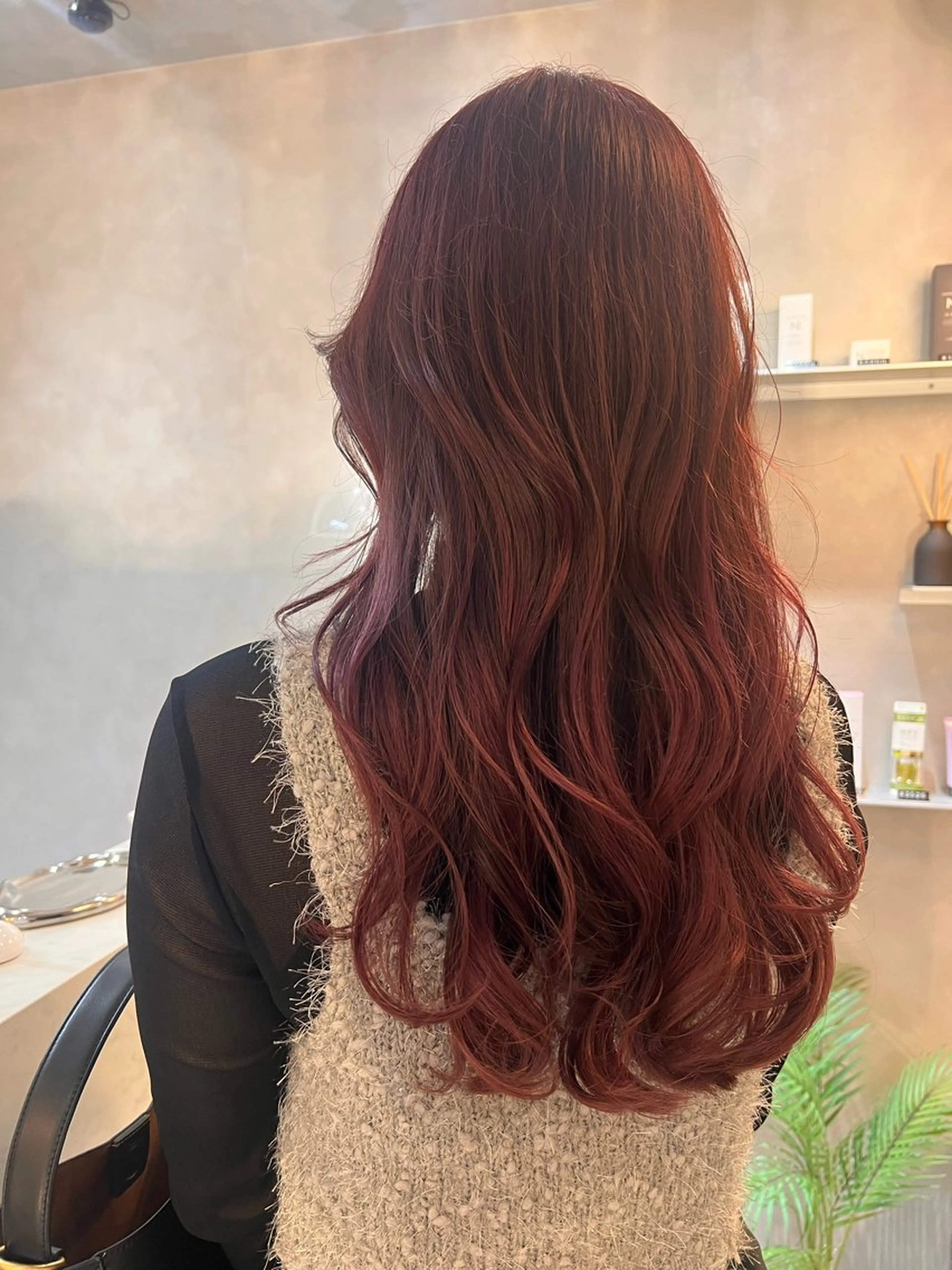 ロング カラー ピンクカラー ヘアカラー トリートメント 💎透明感カラー/ 韓国ヘア💎KANAのヘアスタイル