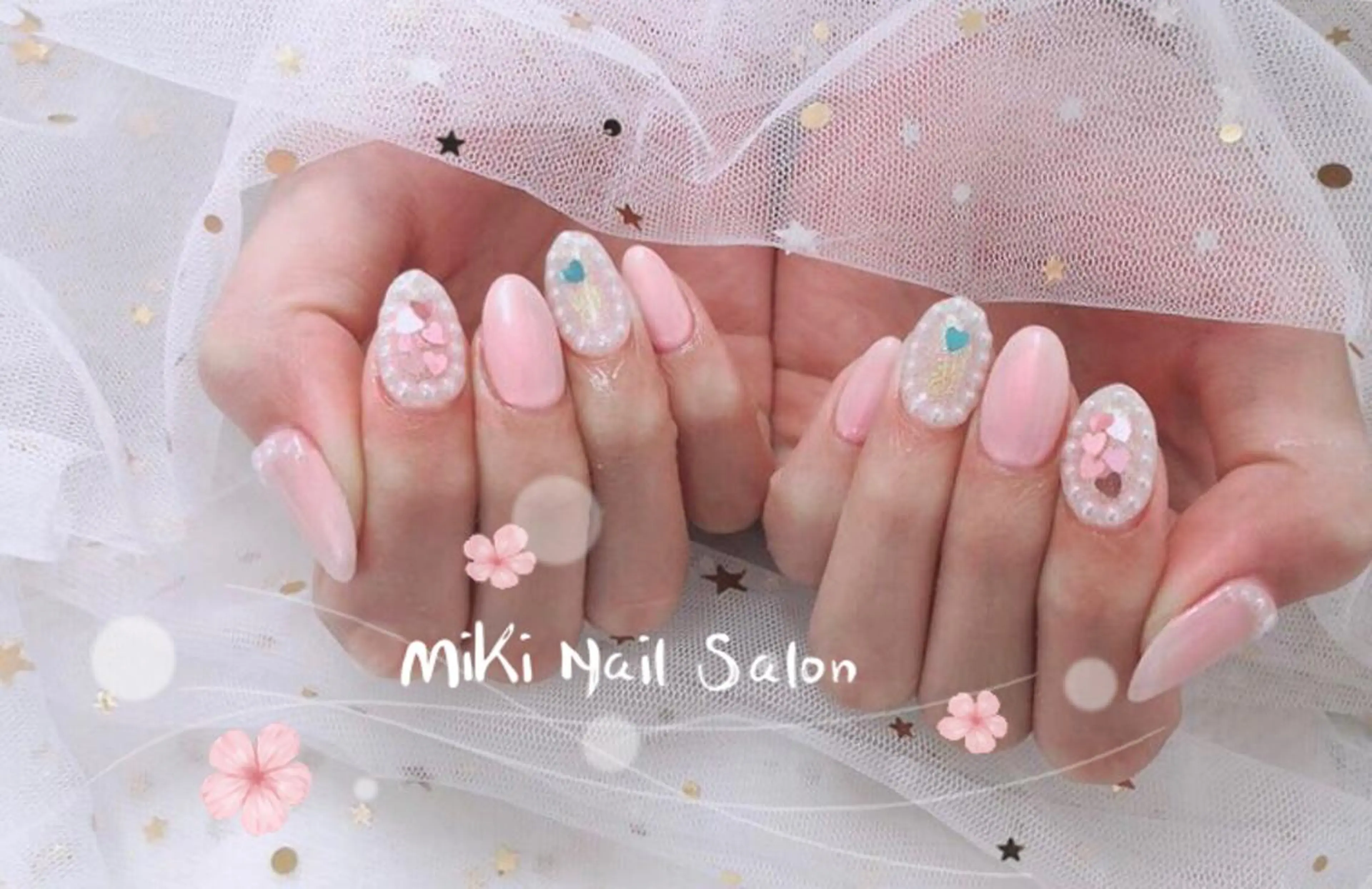 ネイル MiKi Nai池袋 長さだし得意のネイルデザイン