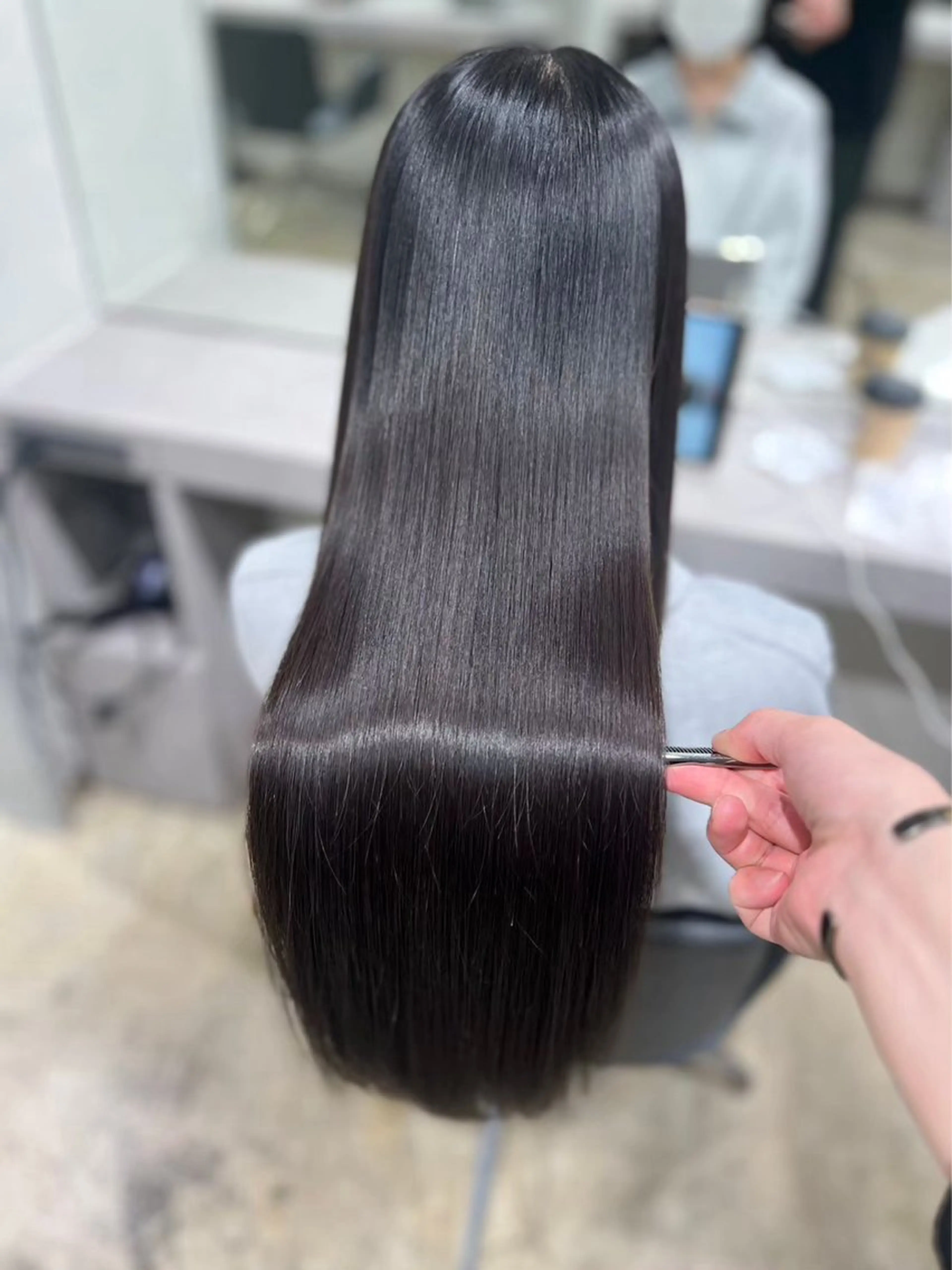 ロング 【ヤバ髪から美髪へ】 縮毛矯正特化アチワのヘアスタイル