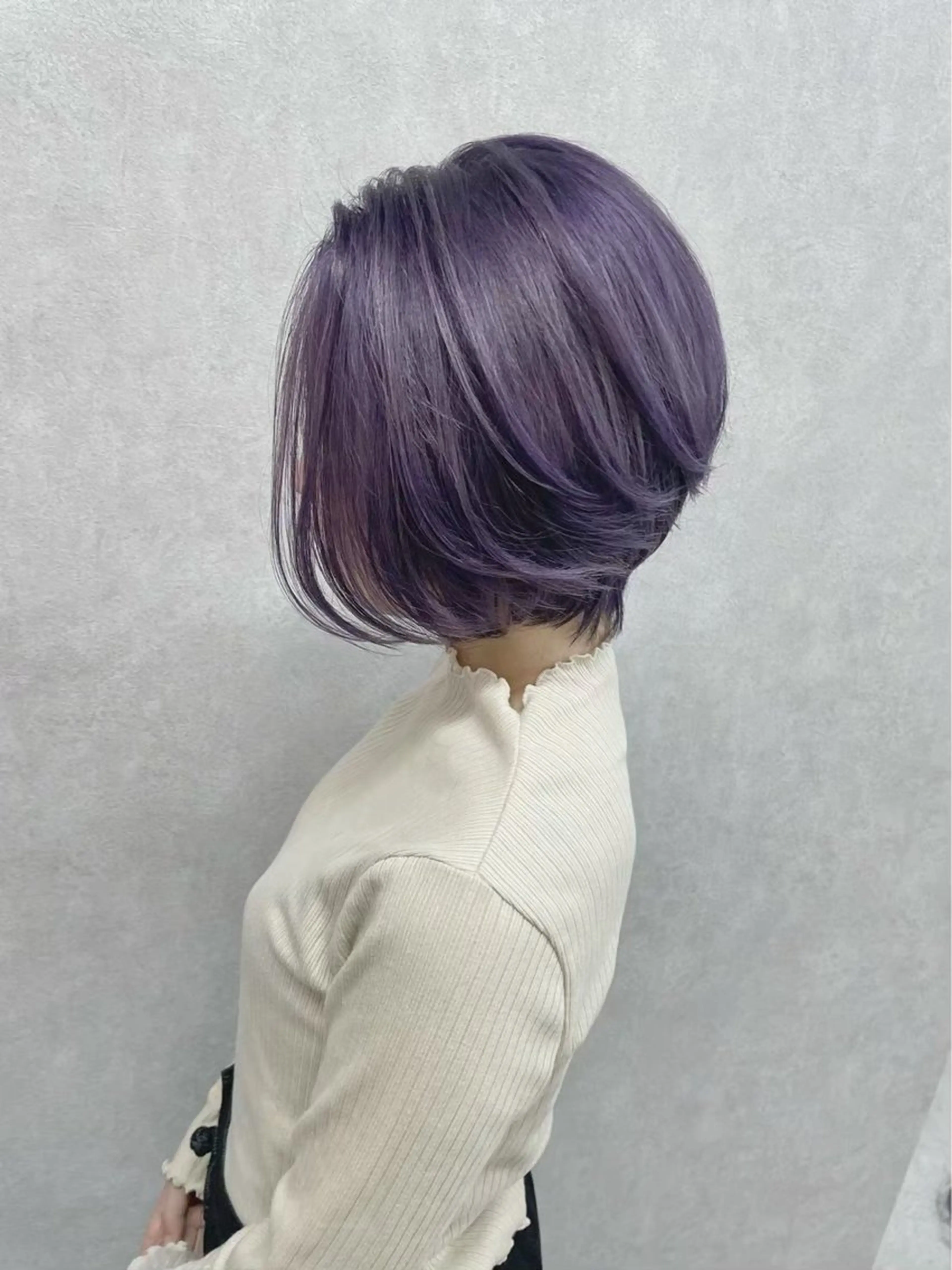 ショート カラー ショートボブ バレイヤージュ ブリーチ ケアブリーチ 透明感カラー カット ヘアカラー トリートメント ヘアセット hair terrace M所属・村岡 芽衣のヘアスタイル
