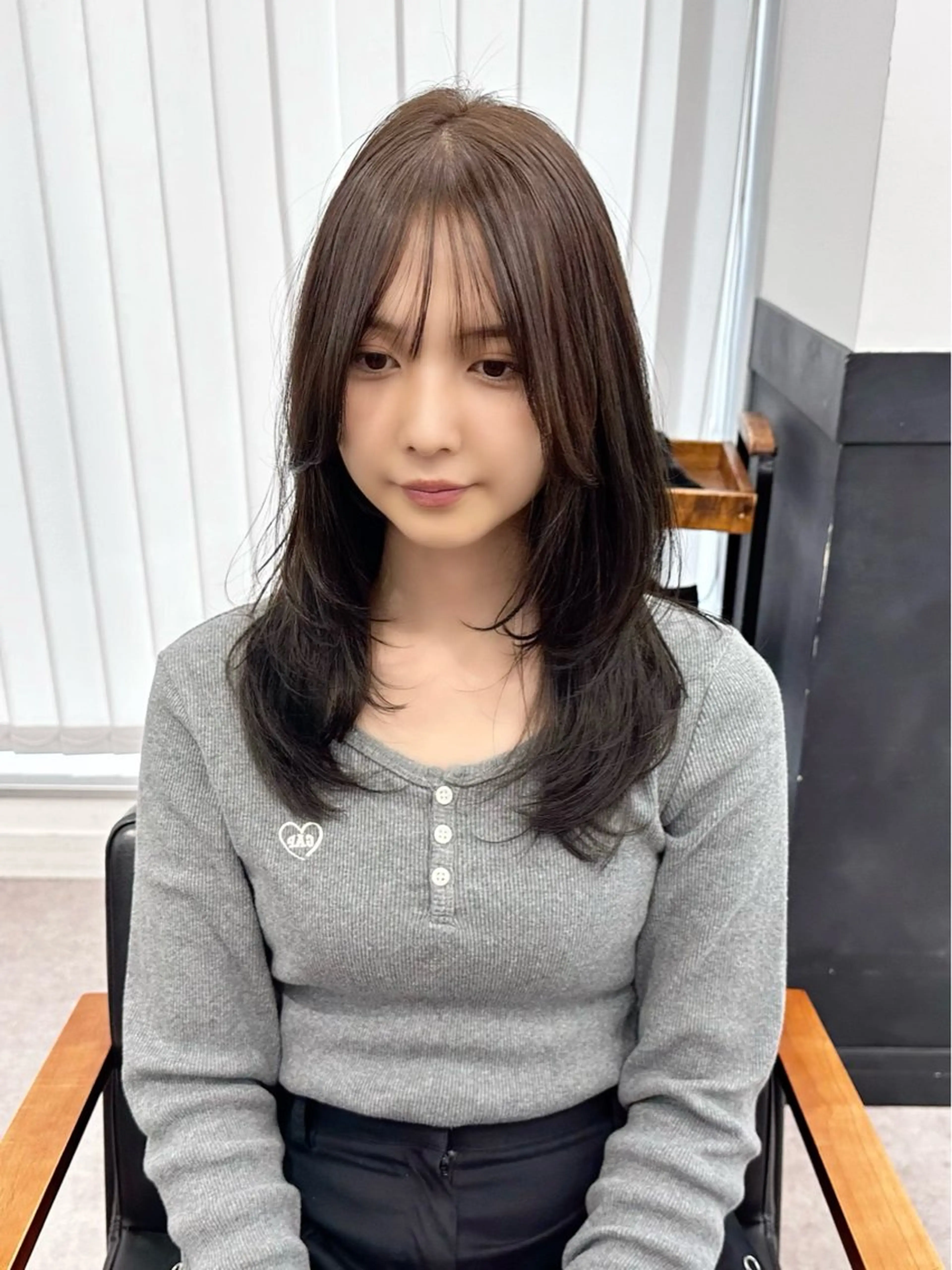 セミロング カラー パーマ ヘアアレンジ メンズ キッズ カット ヘアカラー 骨格似合わせ レイヤー🌿JUNのヘアスタイル