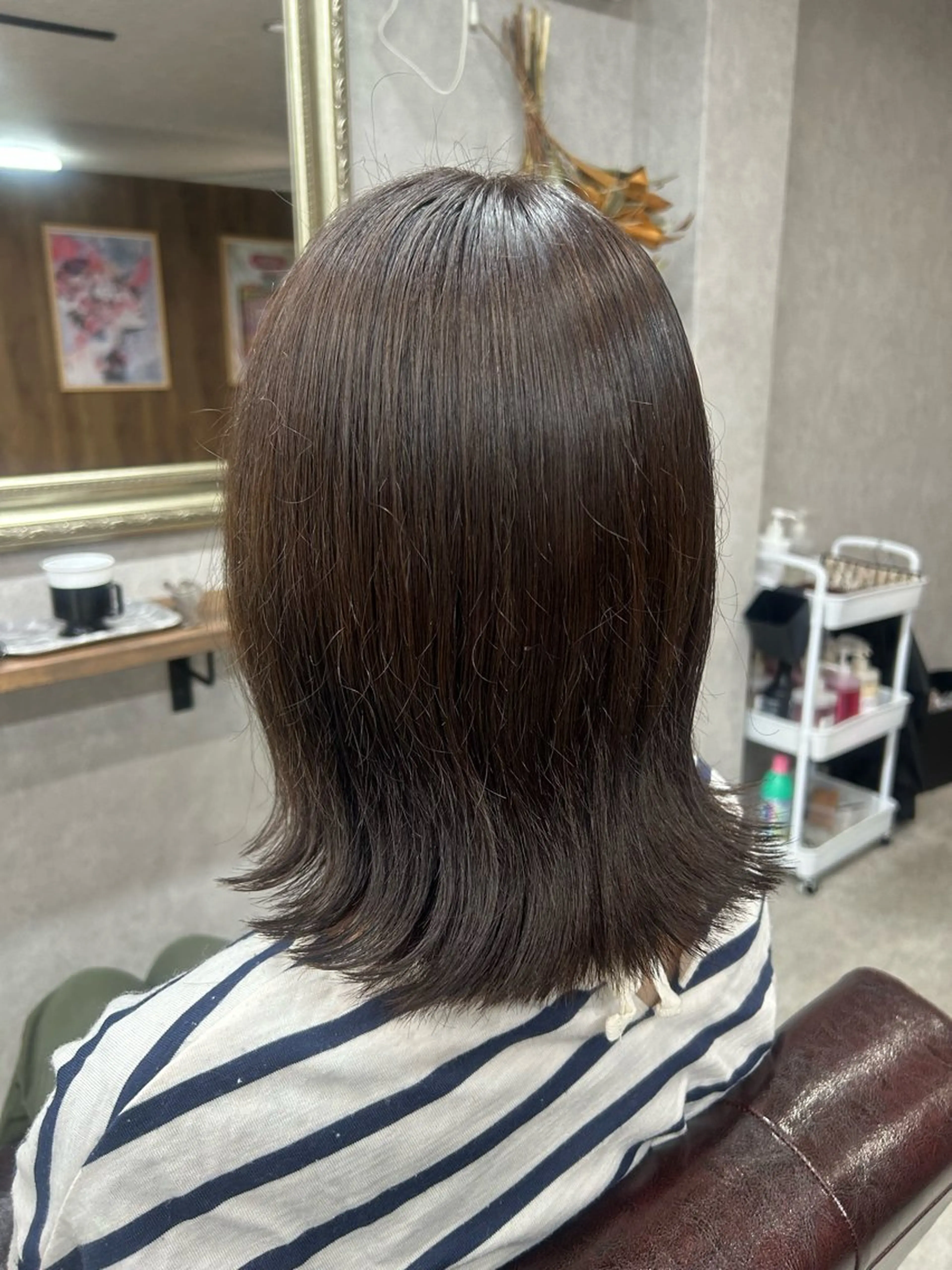 セミロング カラー カット ヘアカラー トリートメント Lien 深井店のヘアスタイル
