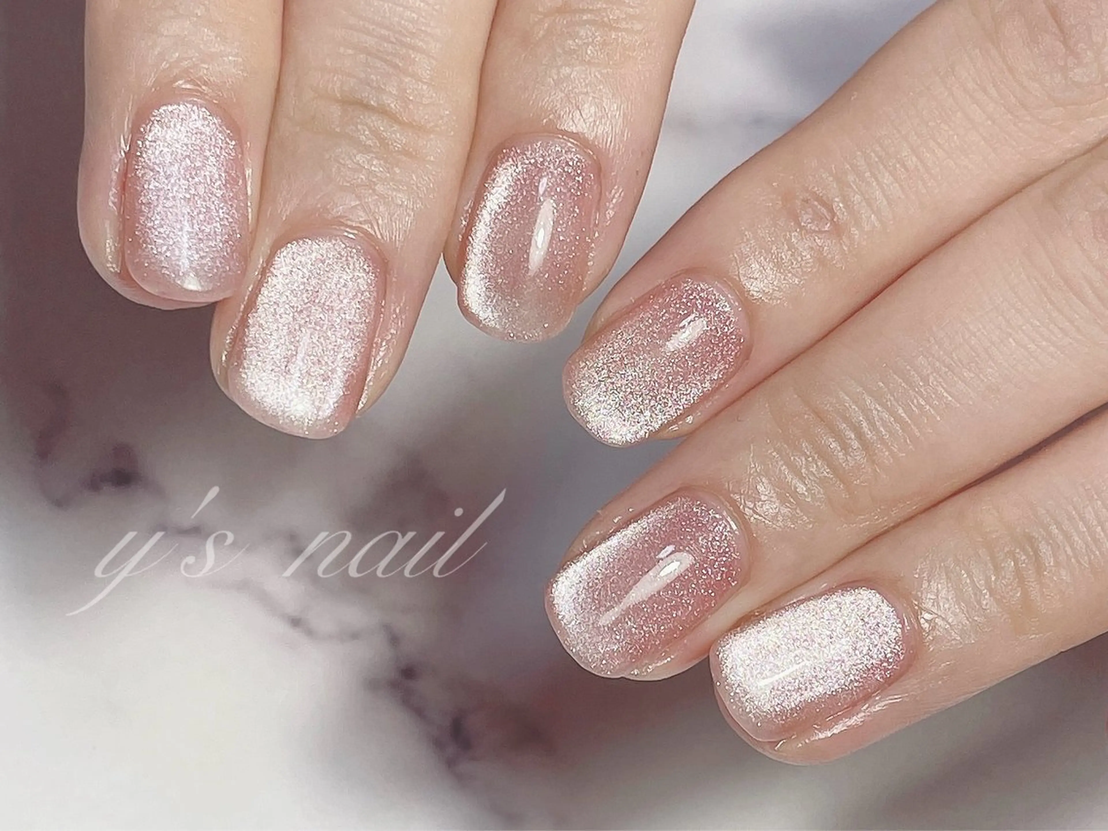 ネイル マグネットネイル ワンカラーネイル ハンドネイル y’s nail所属・y’s nail ✧ゆきのネイルデザイン