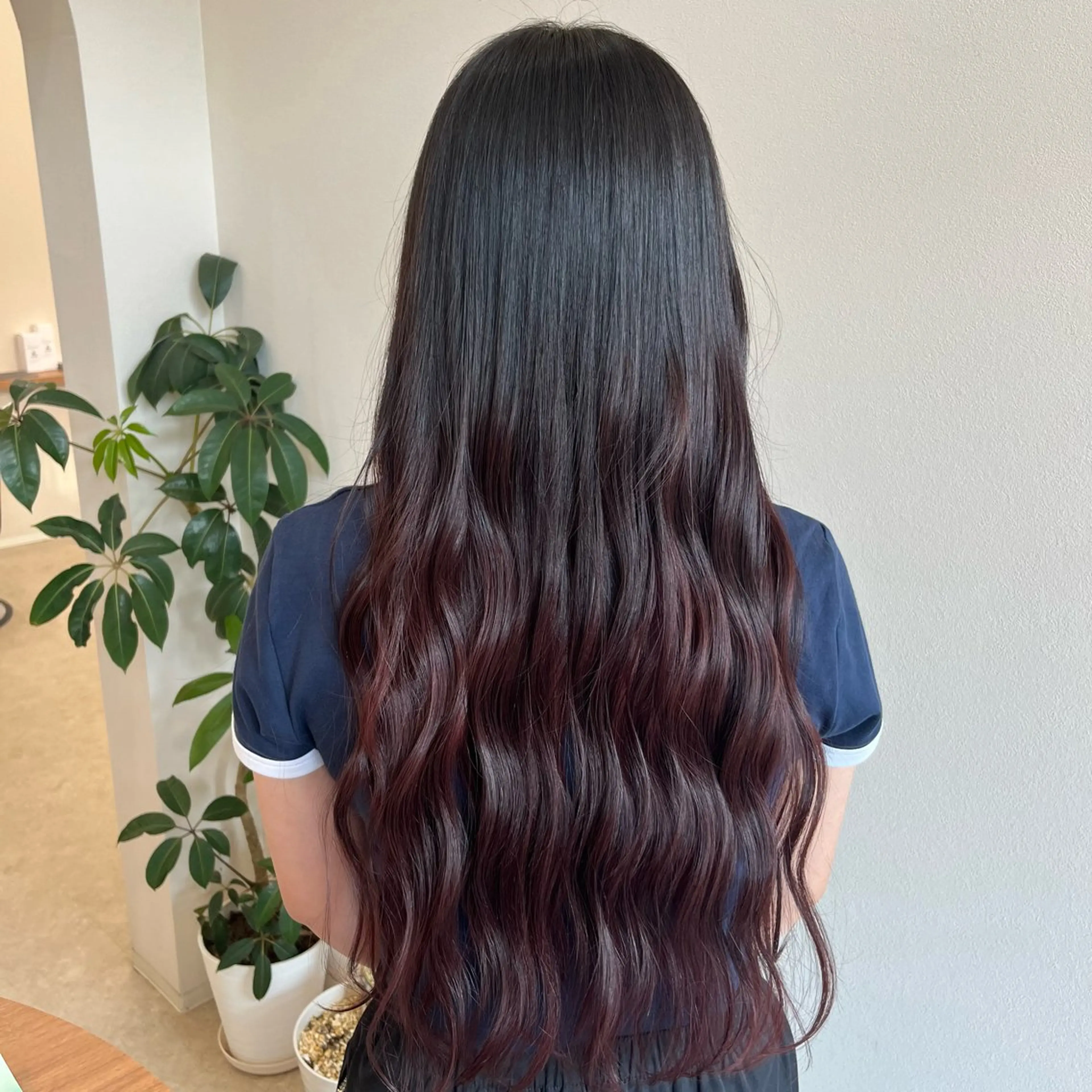 ロング ヘアカラー トリートメント 永井 夢彩のヘアスタイル