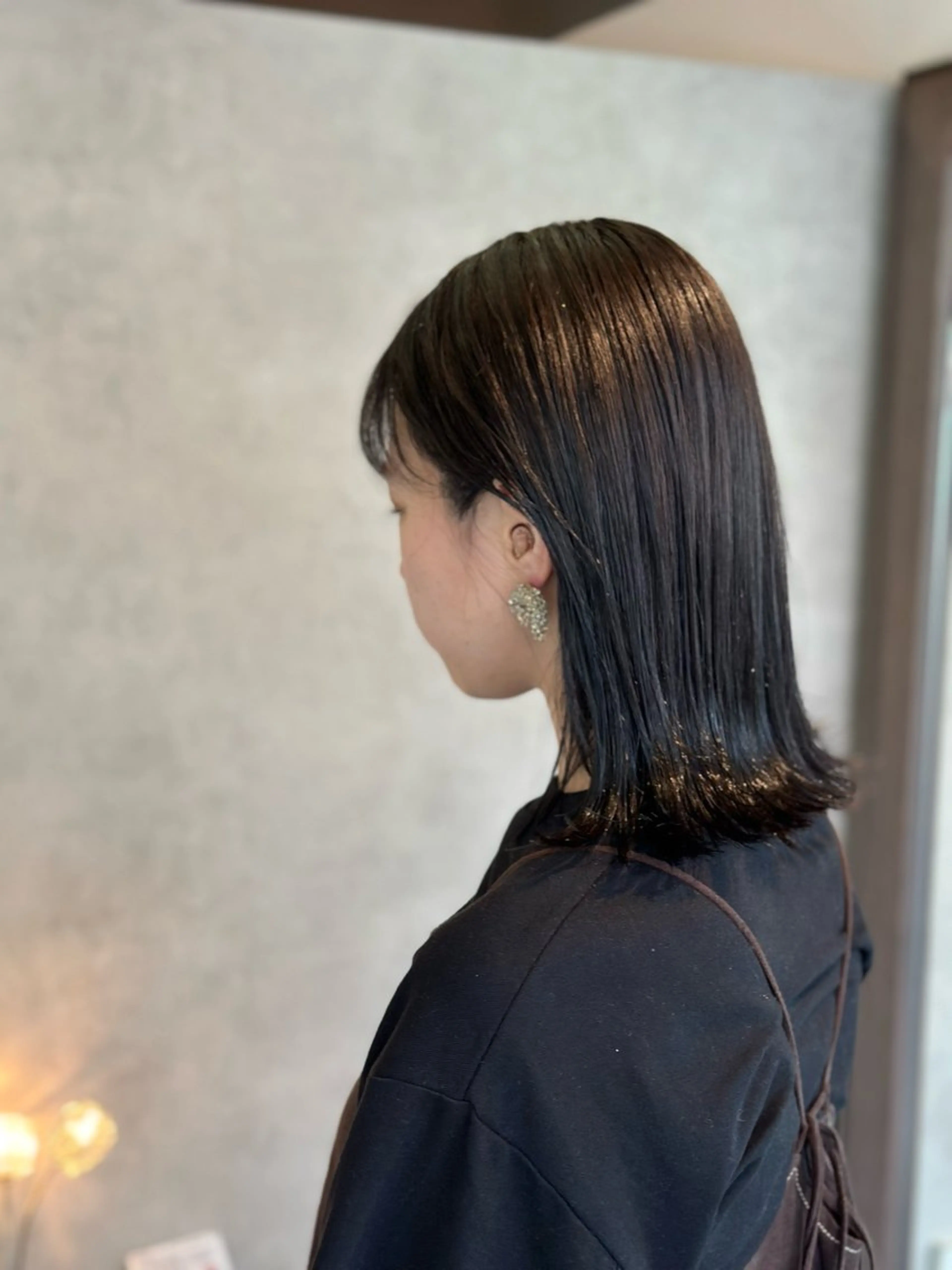 ミディアム 縮毛矯正 トリートメント uhiyama shotarouのヘアスタイル