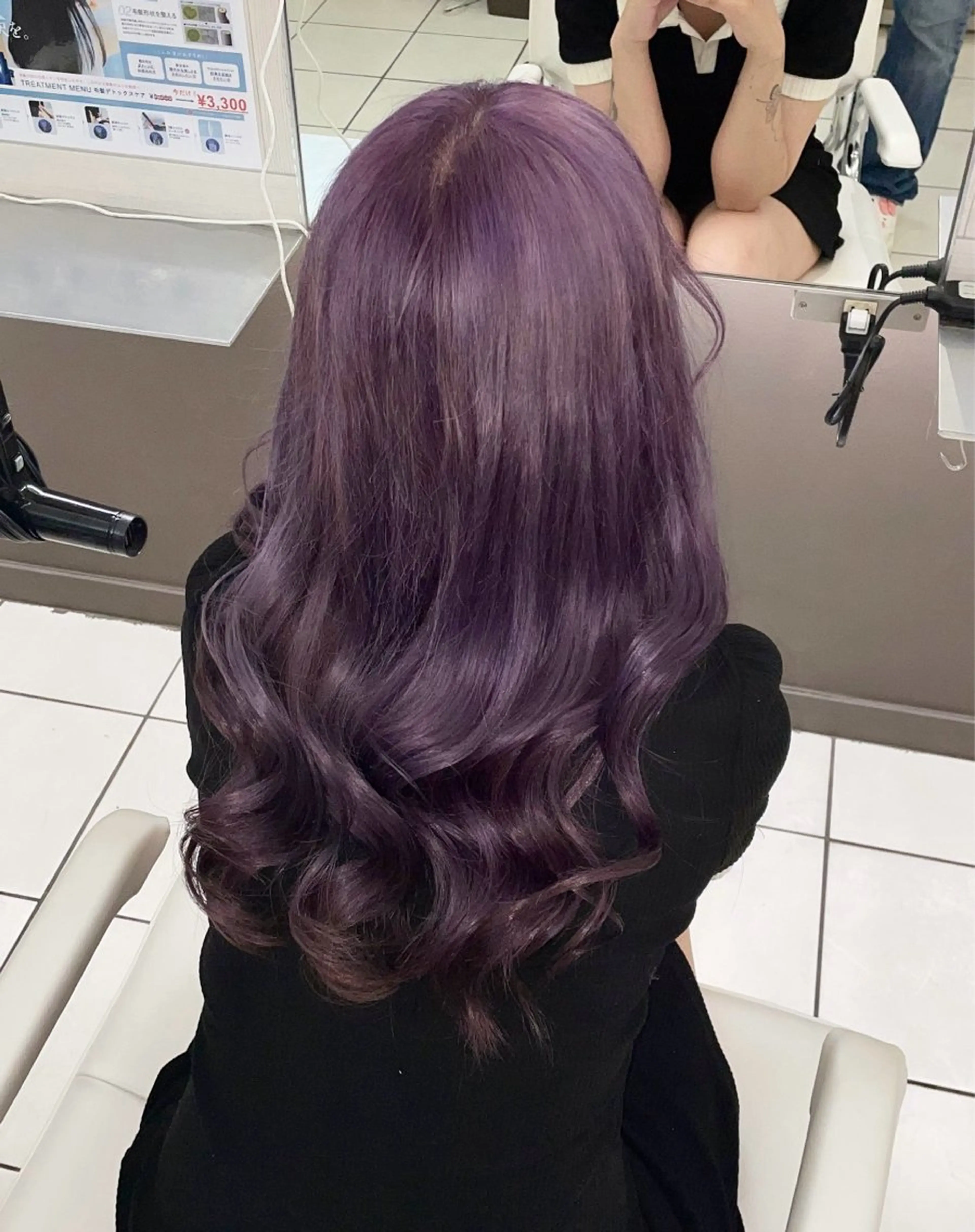 ロング ヘアカラー モデル募集🈁🩶 志田美紀のヘアスタイル