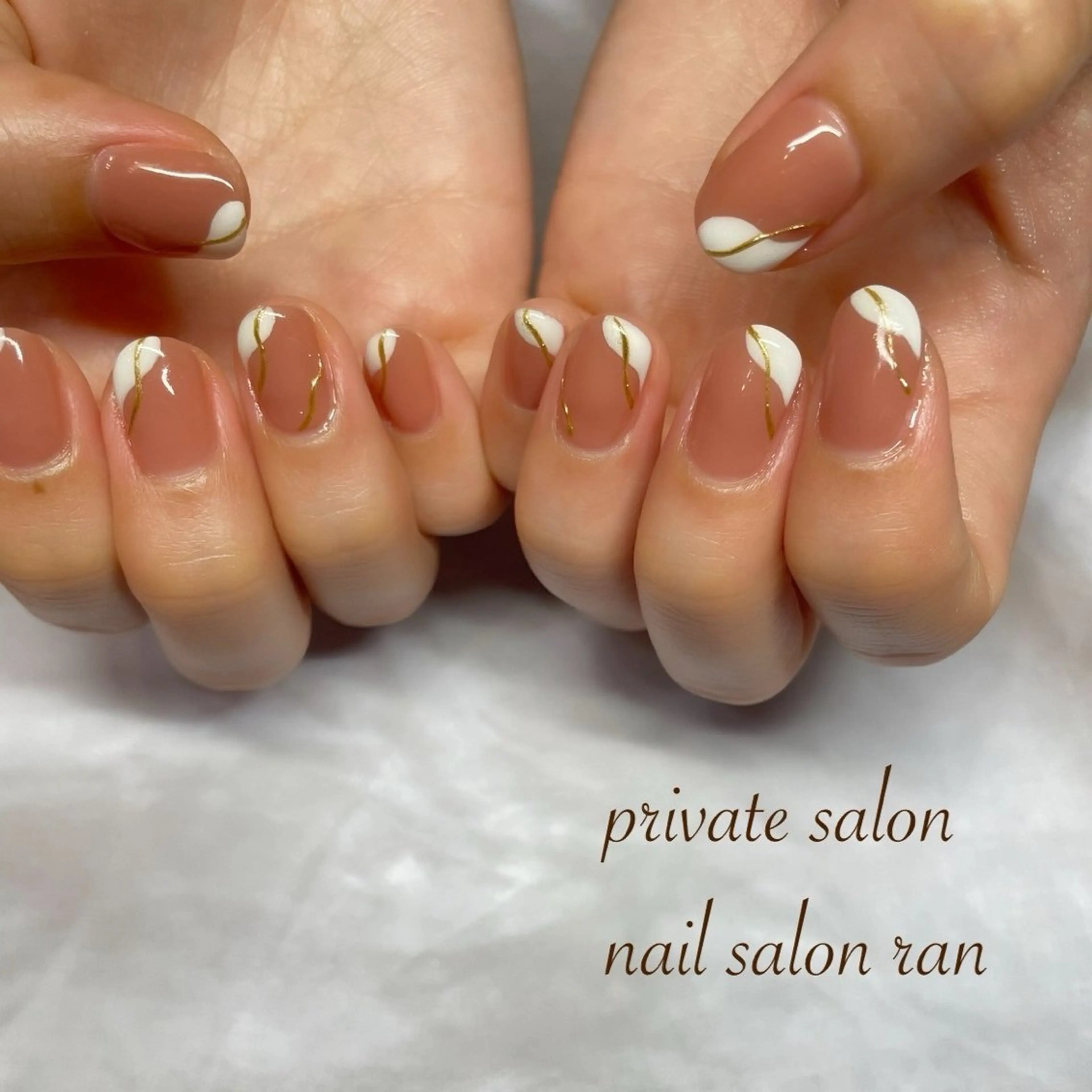 ネイル フレンチネイル ニュアンスネイル オフィスネイル ハンドネイル ハンドケア nailsalon ranのネイルデザイン