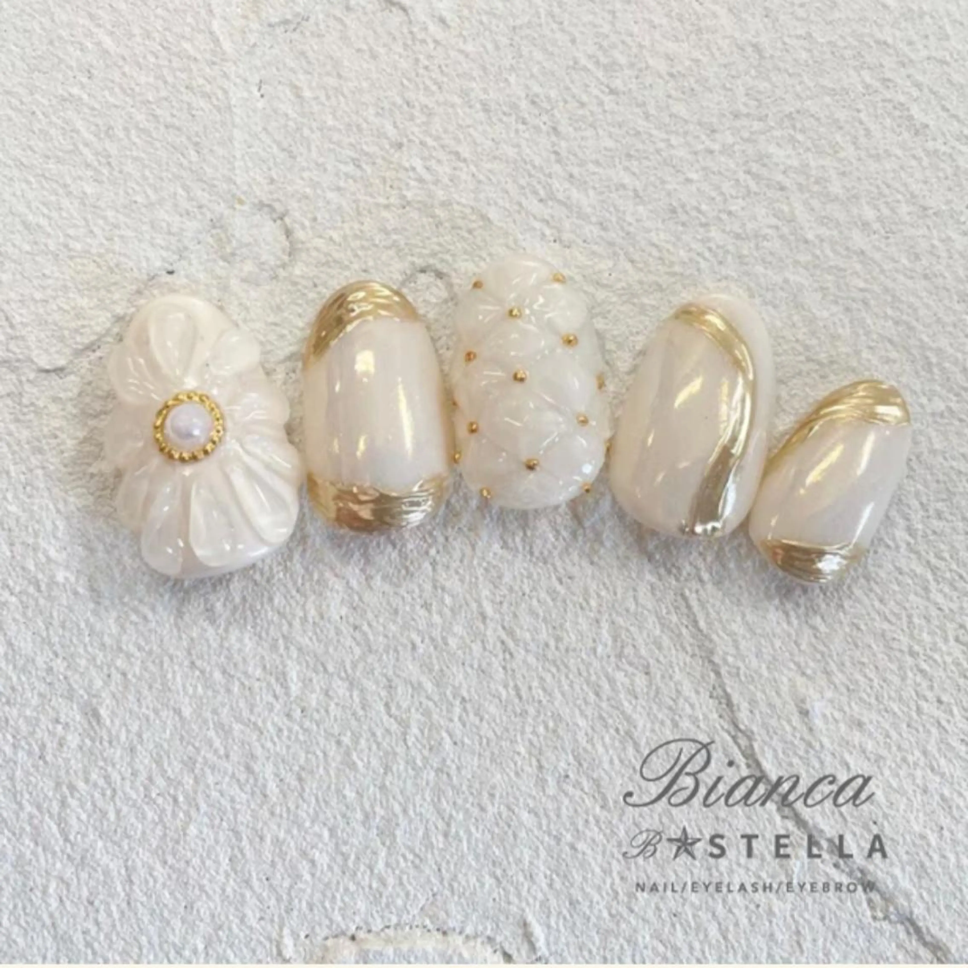 ネイル ハンドネイル Bianca 溝の口 ASANOのネイルデザイン