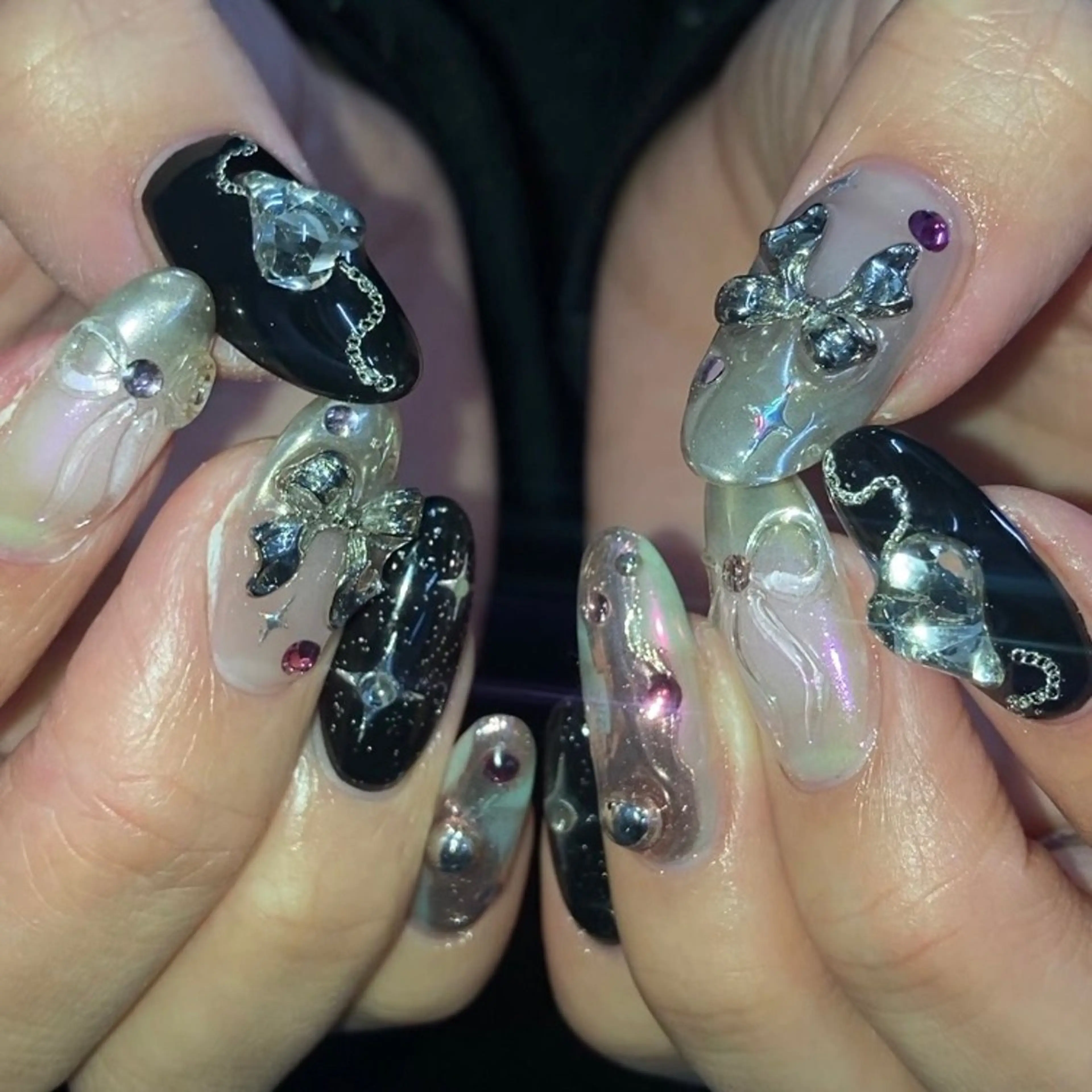 ネイル ハンドネイル フットネイル kana/モード ・グランジ໒꒱のネイルデザイン