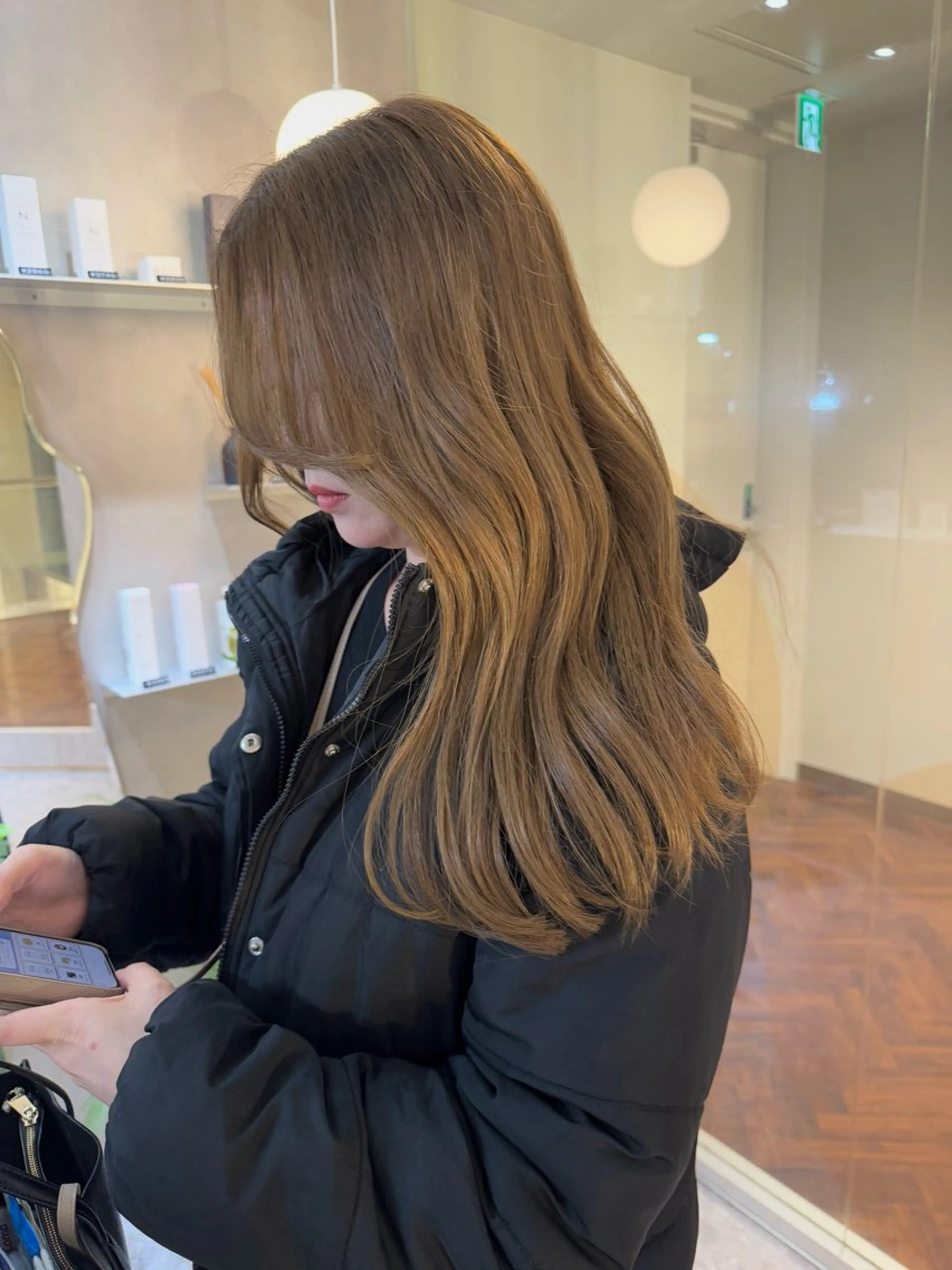 ロング カラー ヘアカラー 韓国ヘア🇰🇷 松田光里のヘアスタイル