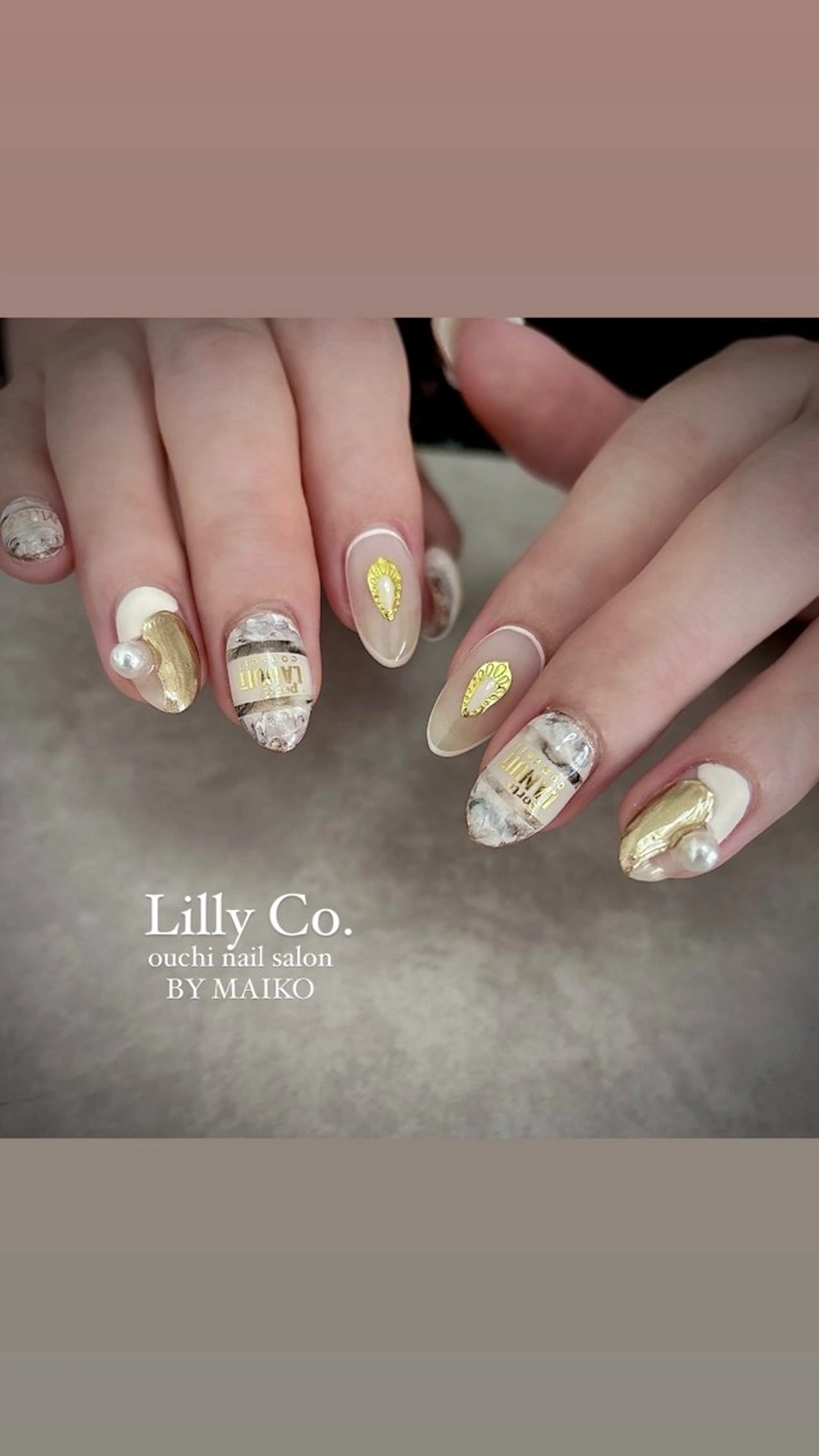 ネイル アートネイル ニュアンスネイル ハンドネイル ハンドケア Lilly Co.のネイルデザイン