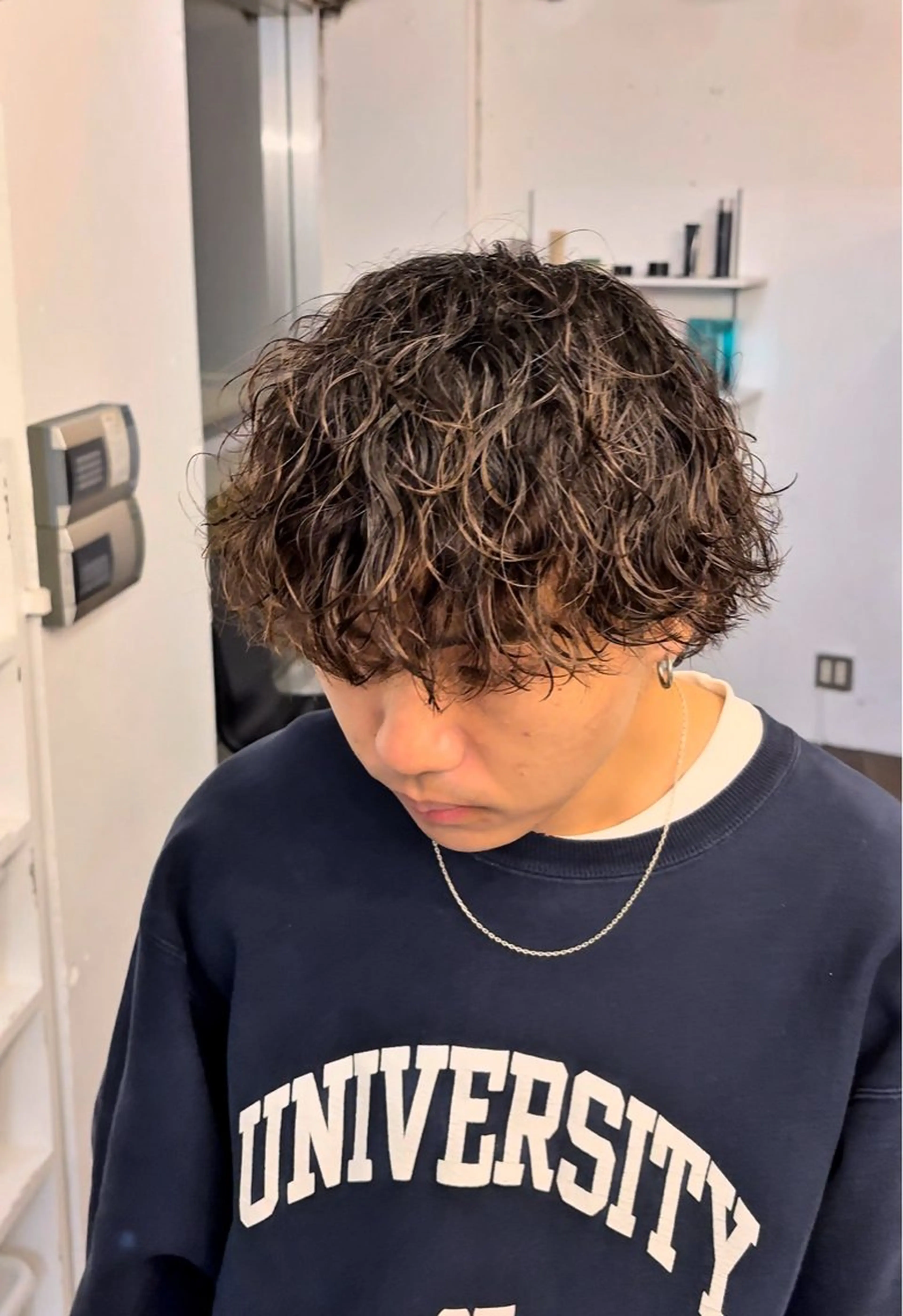 パーマ メンズ メンズパーマ 波巻きパーマ カット パーマ トリートメント テテ風パーマ/ シャドウパーマ/廣田のヘアスタイル