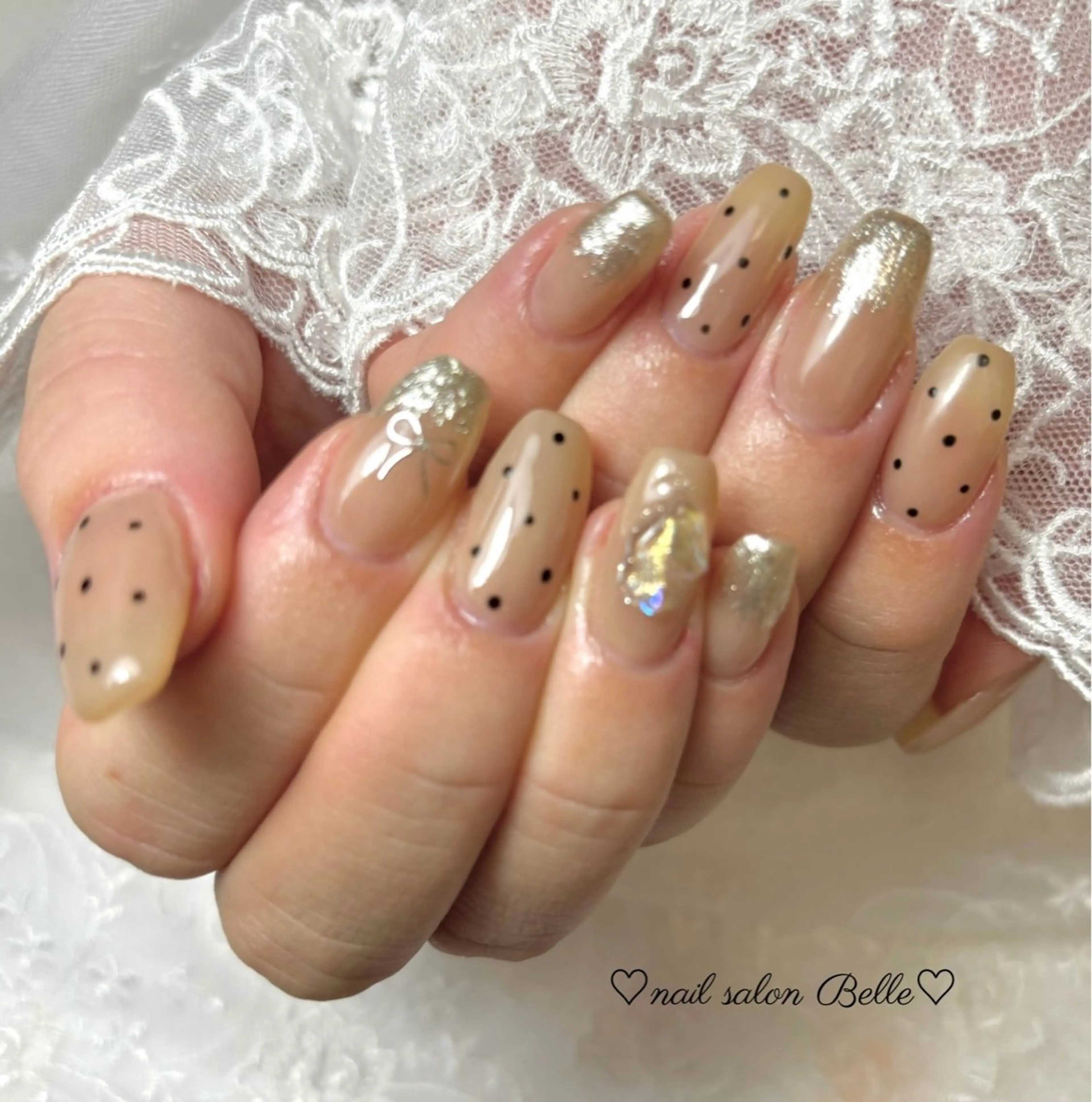 ネイル ワンホンネイル ハンドネイル Belle　ネイル＆ ホワイトニングサロンのネイルデザイン