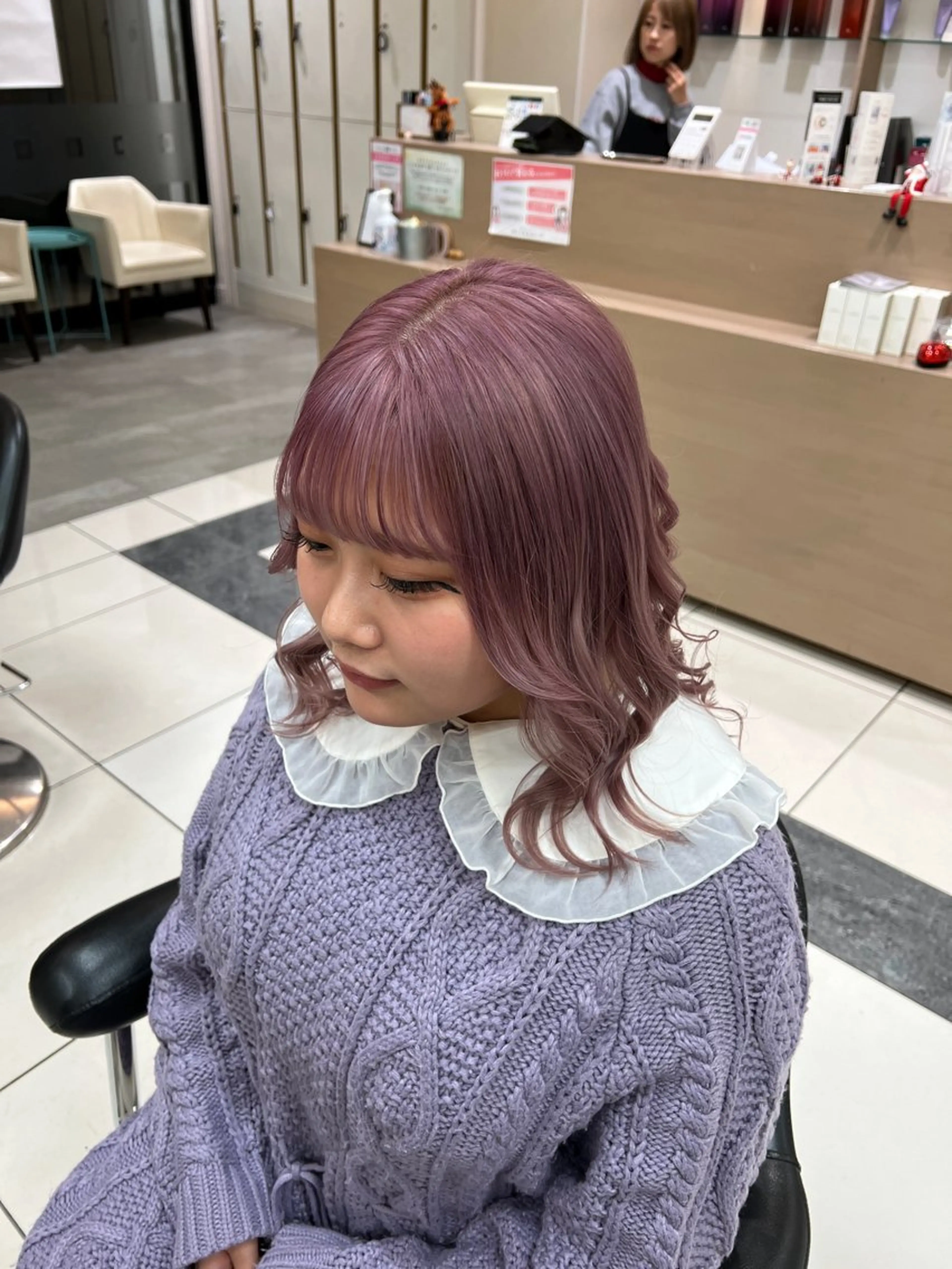 ミディアム カラー 透明感カラー/ボブ/ nanamiのヘアスタイル