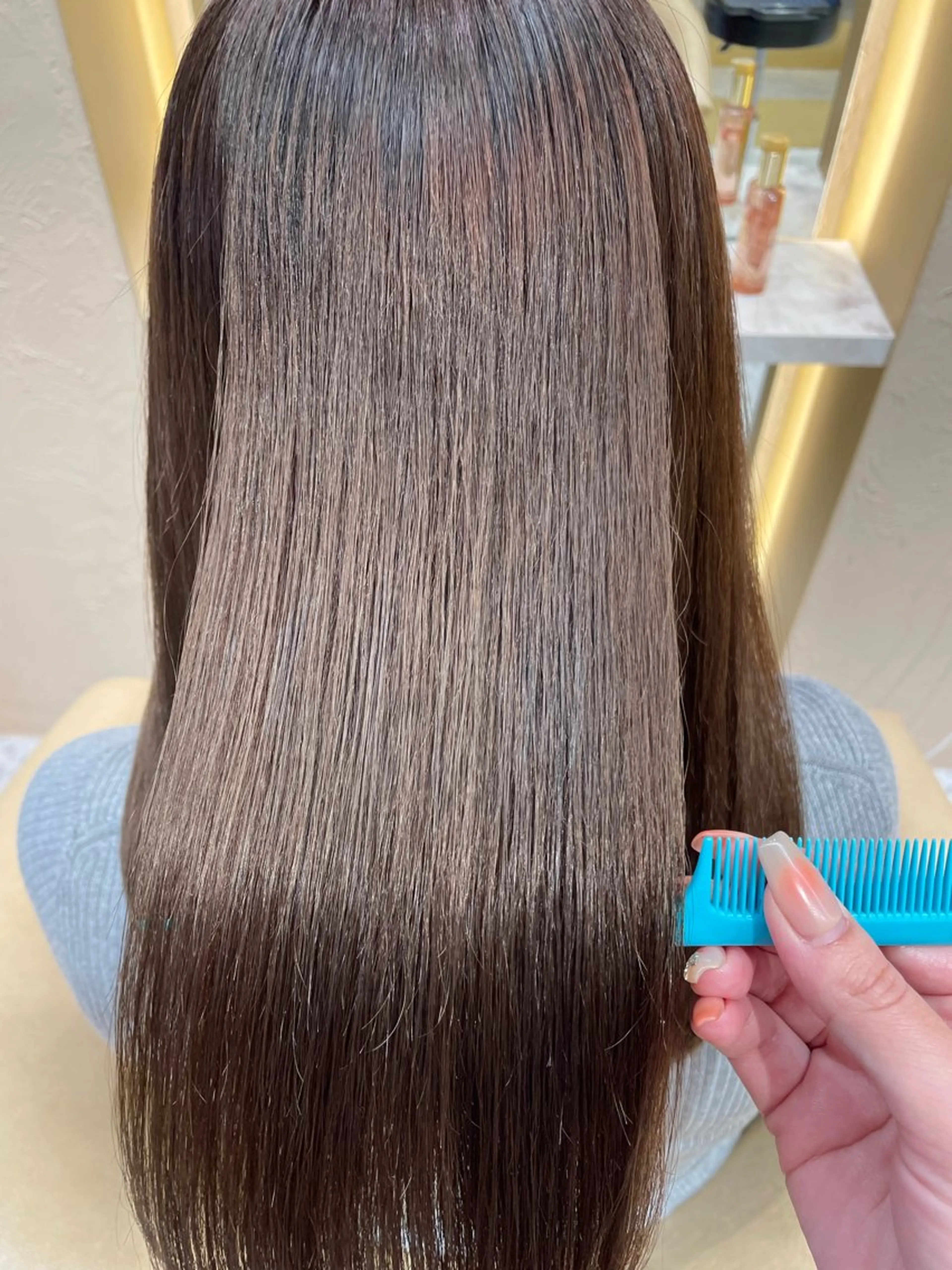 ロング カラー カット ヘアカラー 縮毛矯正 トリートメント 韓国ヘア/髪質改善 /Harunaのヘアスタイル