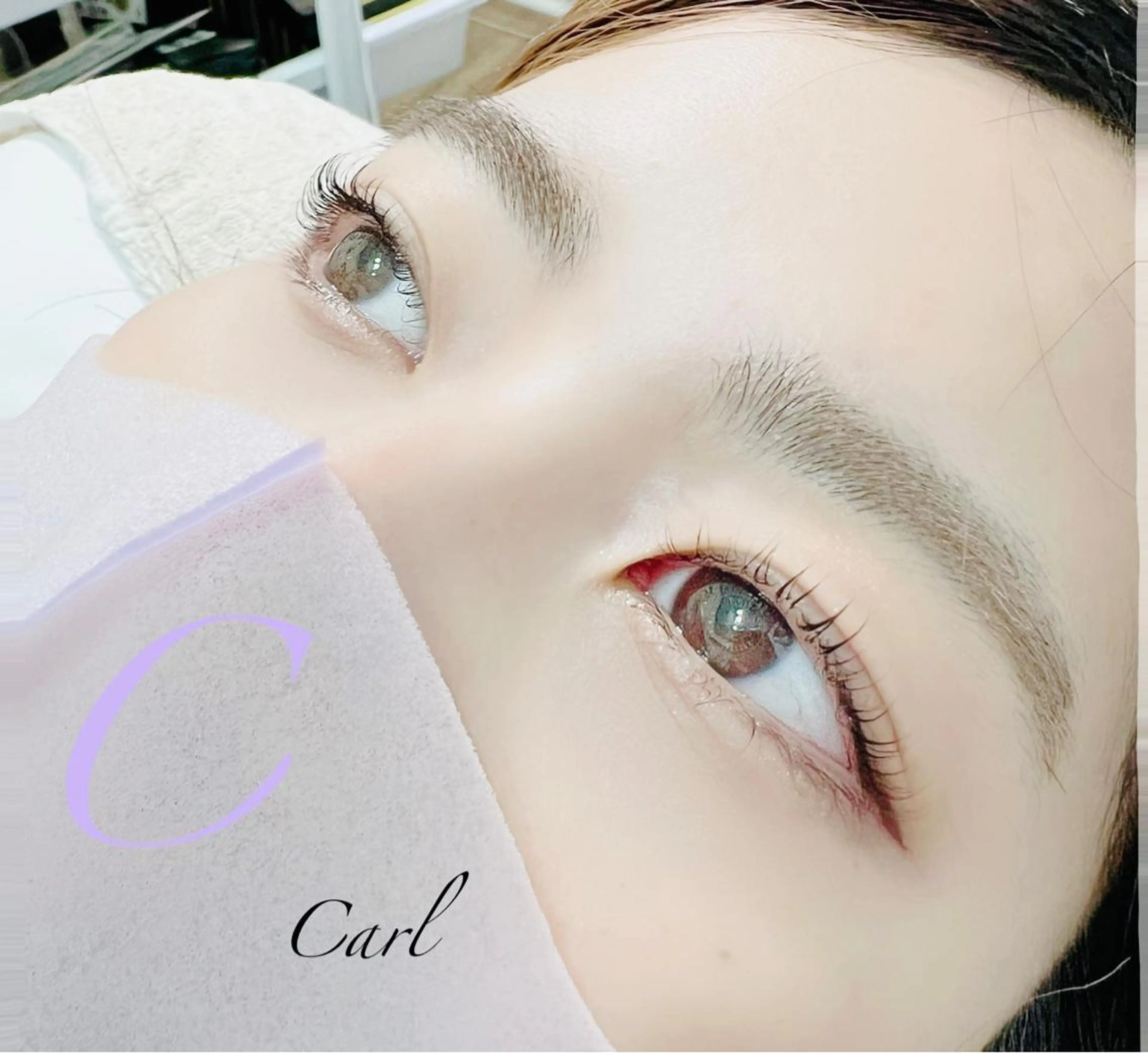 マツエク・マツパ ケラチンラッシュリフト バインドロック Cカール キュート フラットラッシュ eyelash presh yukaのマツエク・マツパデザイン