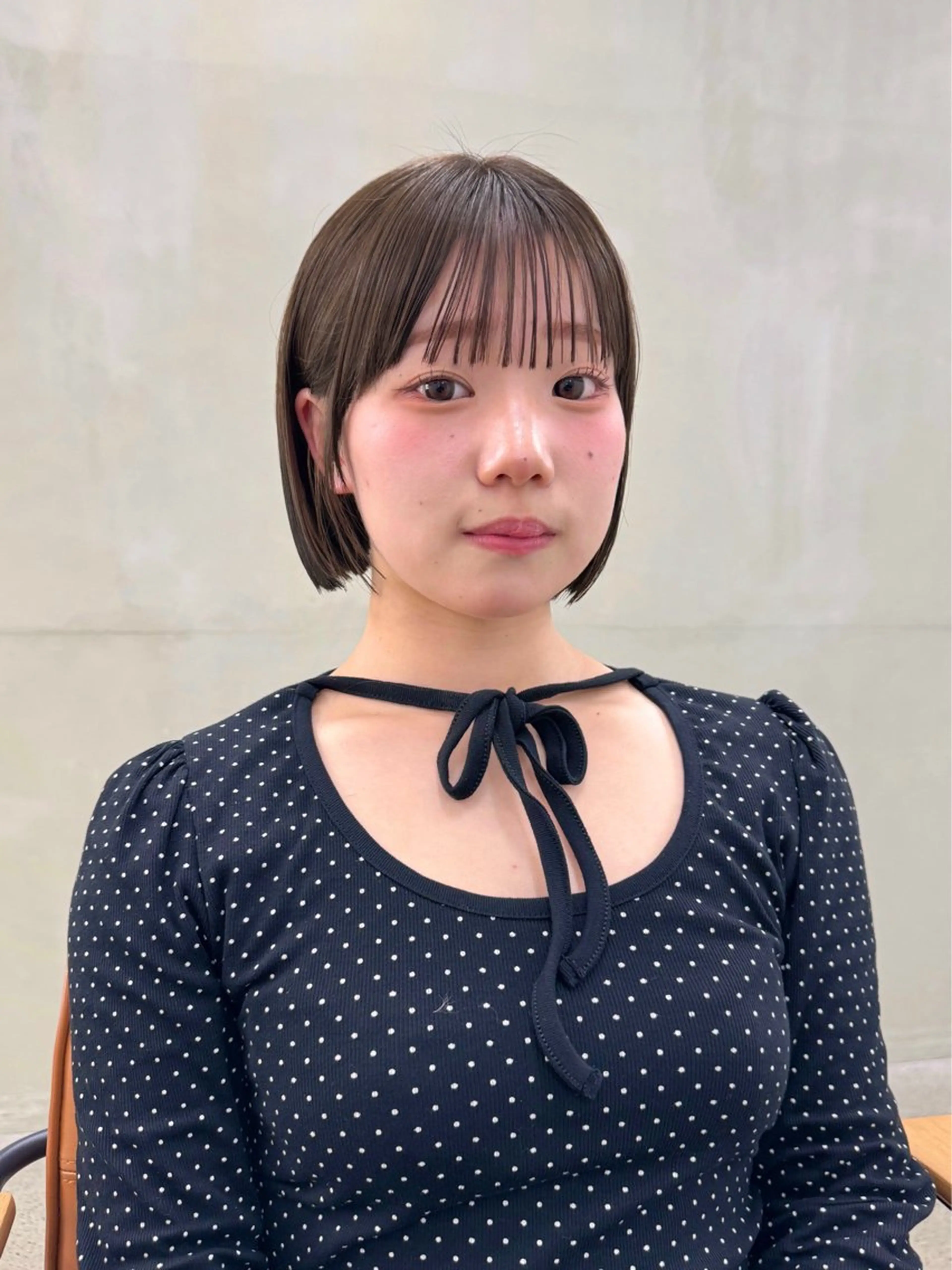 カラー グレージュ/レイヤー /ボブ/moyu🎀のヘアスタイル